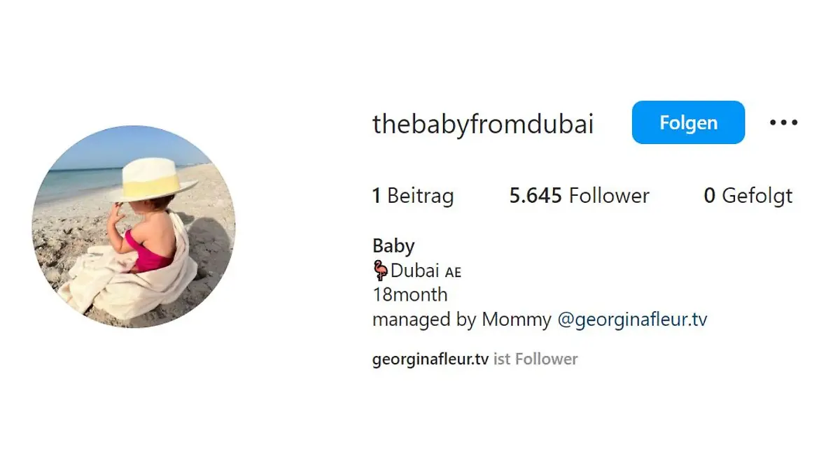 Das Profil von Gerogina Fleurs Baby