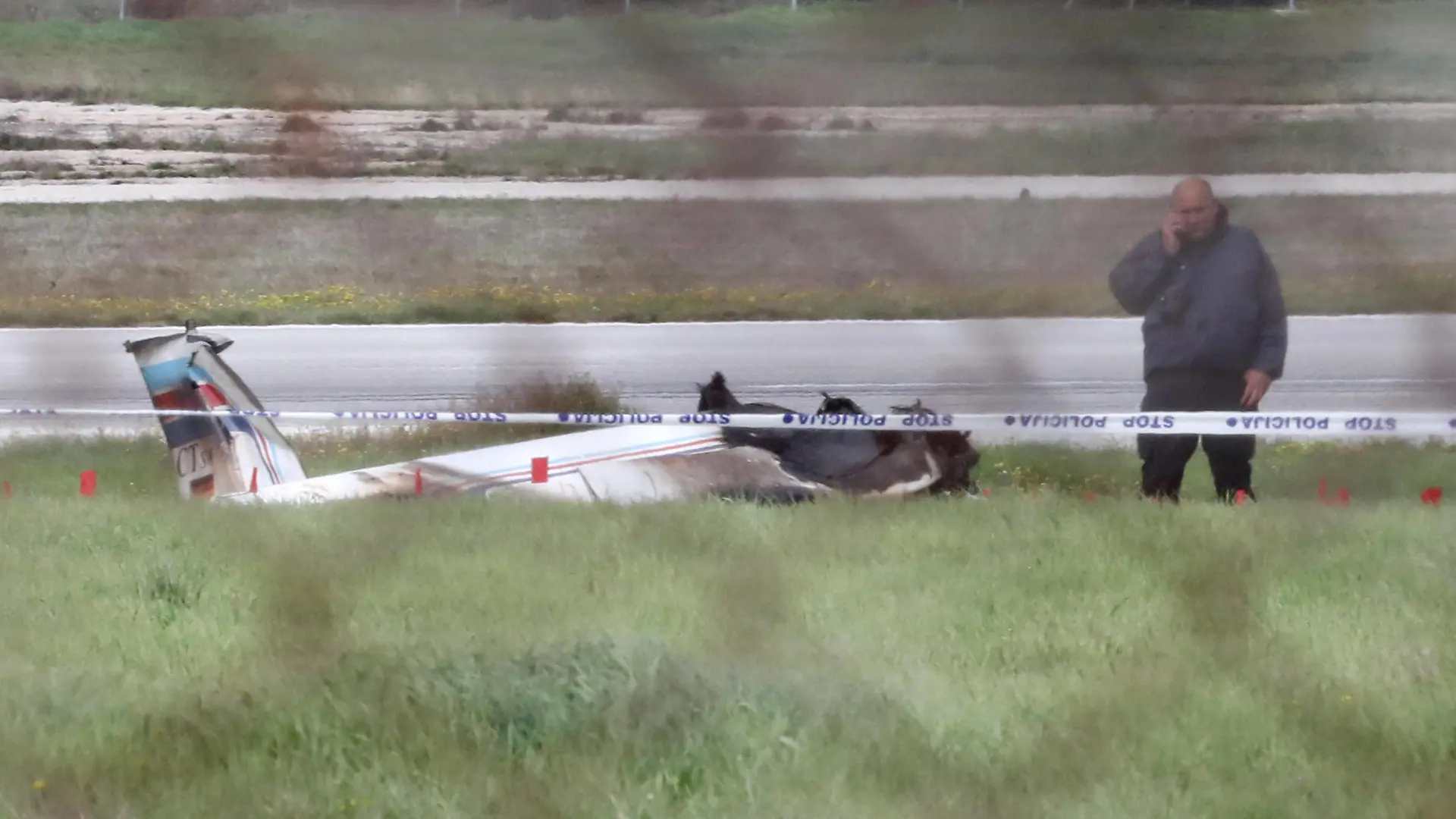 Two people died in the plane crash in Croatia A small private plane with German registration number crashed at Pula Airport during takeoff, in Pula, Croatia, on March 31, 2023. Two people died in the crash. SreckoxNiketic/PIXSELL