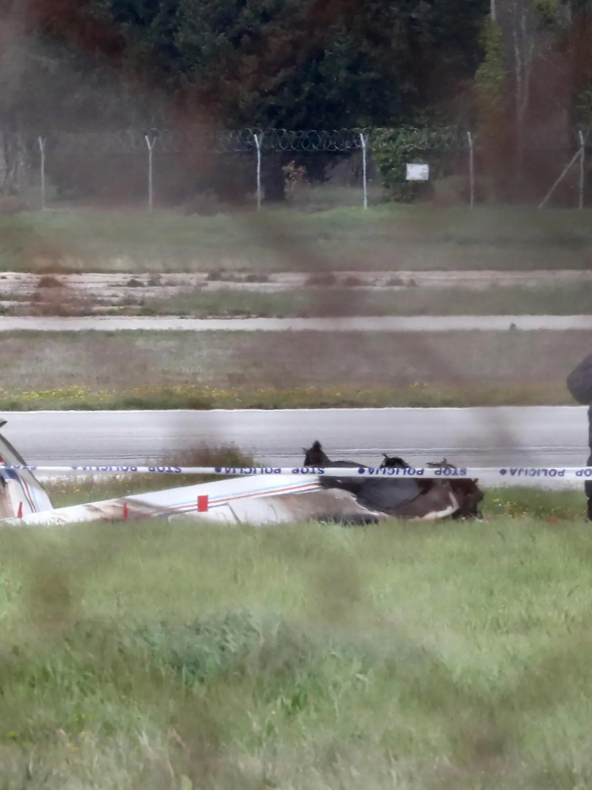 Two people died in the plane crash in Croatia A small private plane with German registration number crashed at Pula Airport during takeoff, in Pula, Croatia, on March 31, 2023. Two people died in the crash. SreckoxNiketic/PIXSELL