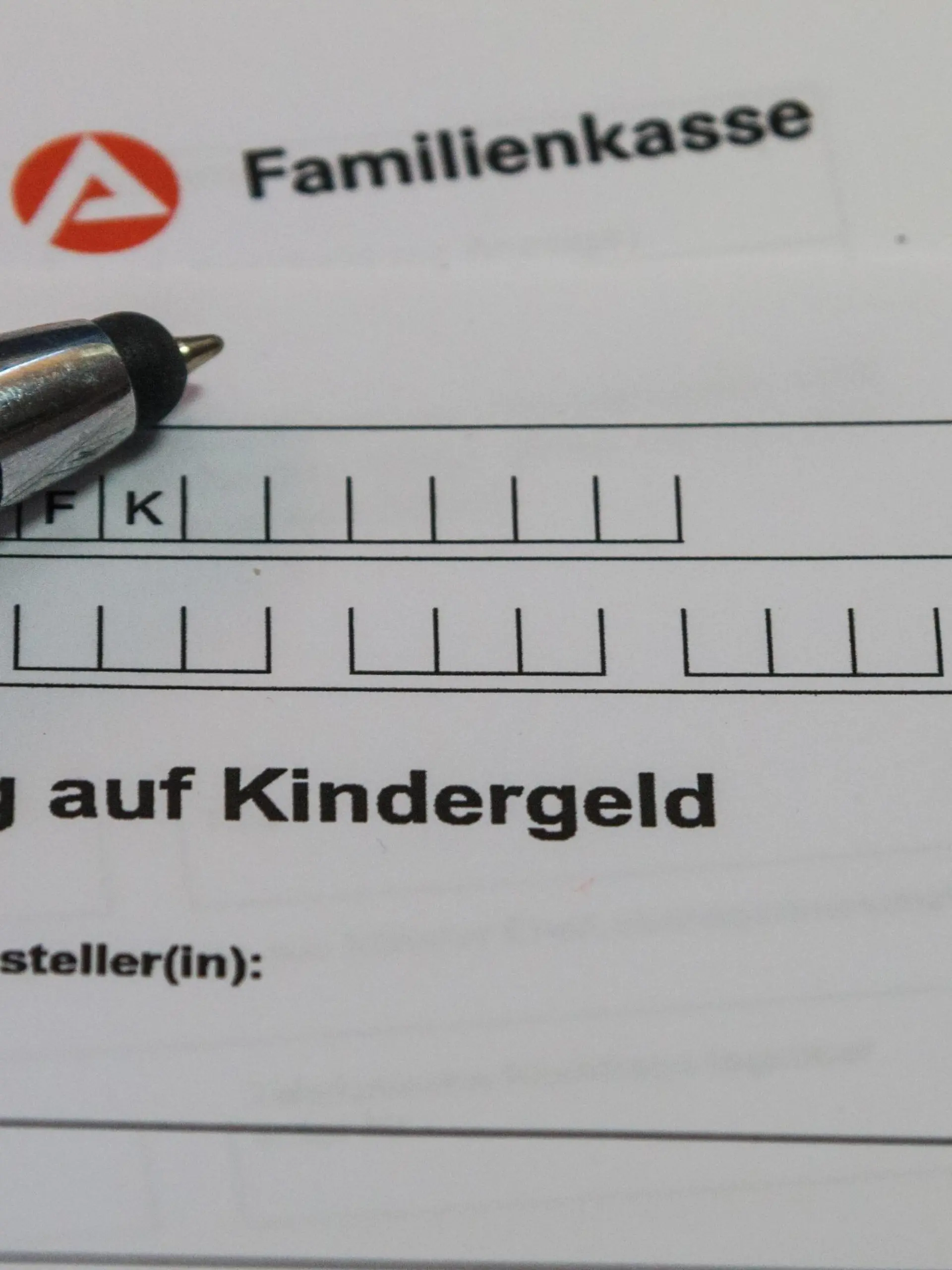Famlilienkasse - Vordruck Antrag auf Kindergeld *** Famlililienkasse Form Application for child benefit  