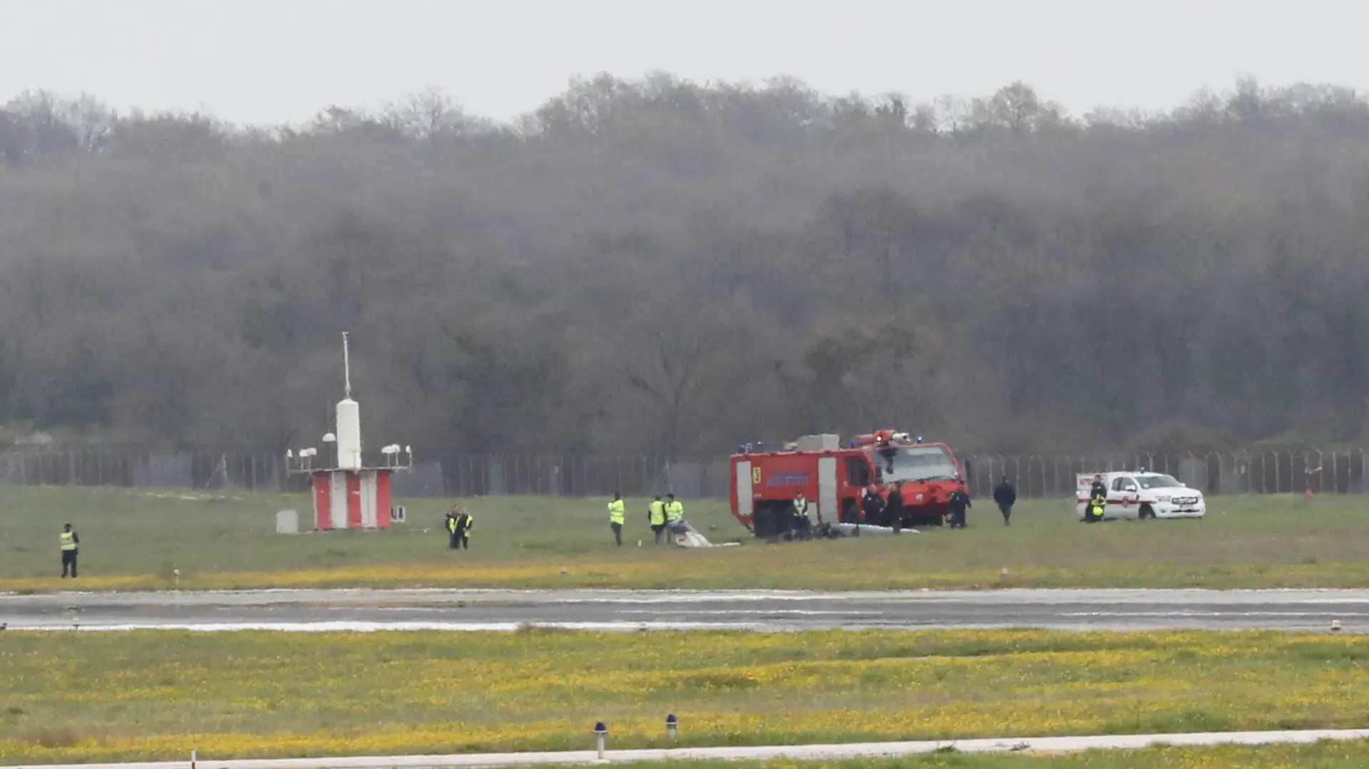 Two people died in the plane crash in Croatia A small private plane with German registration number crashed at Pula Airport during takeoff, in Pula, Croatia, on March 31, 2023. Two people died in the crash. SreckoxNiketic/PIXSELL