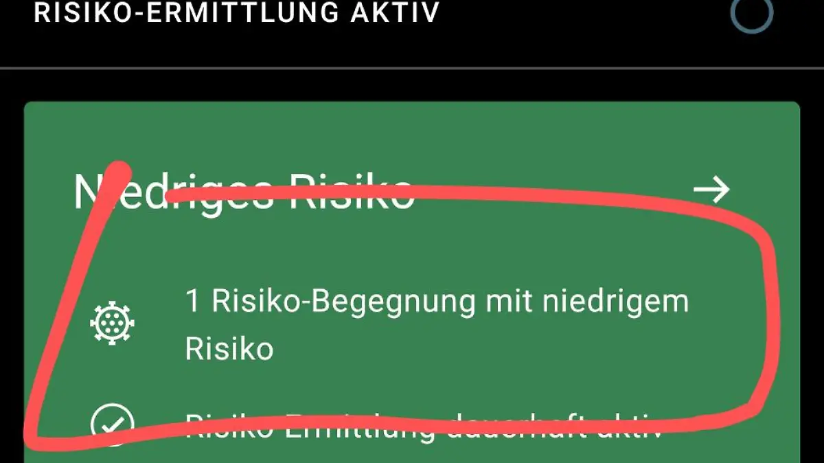 Die Corona-App hat gewarnt.
