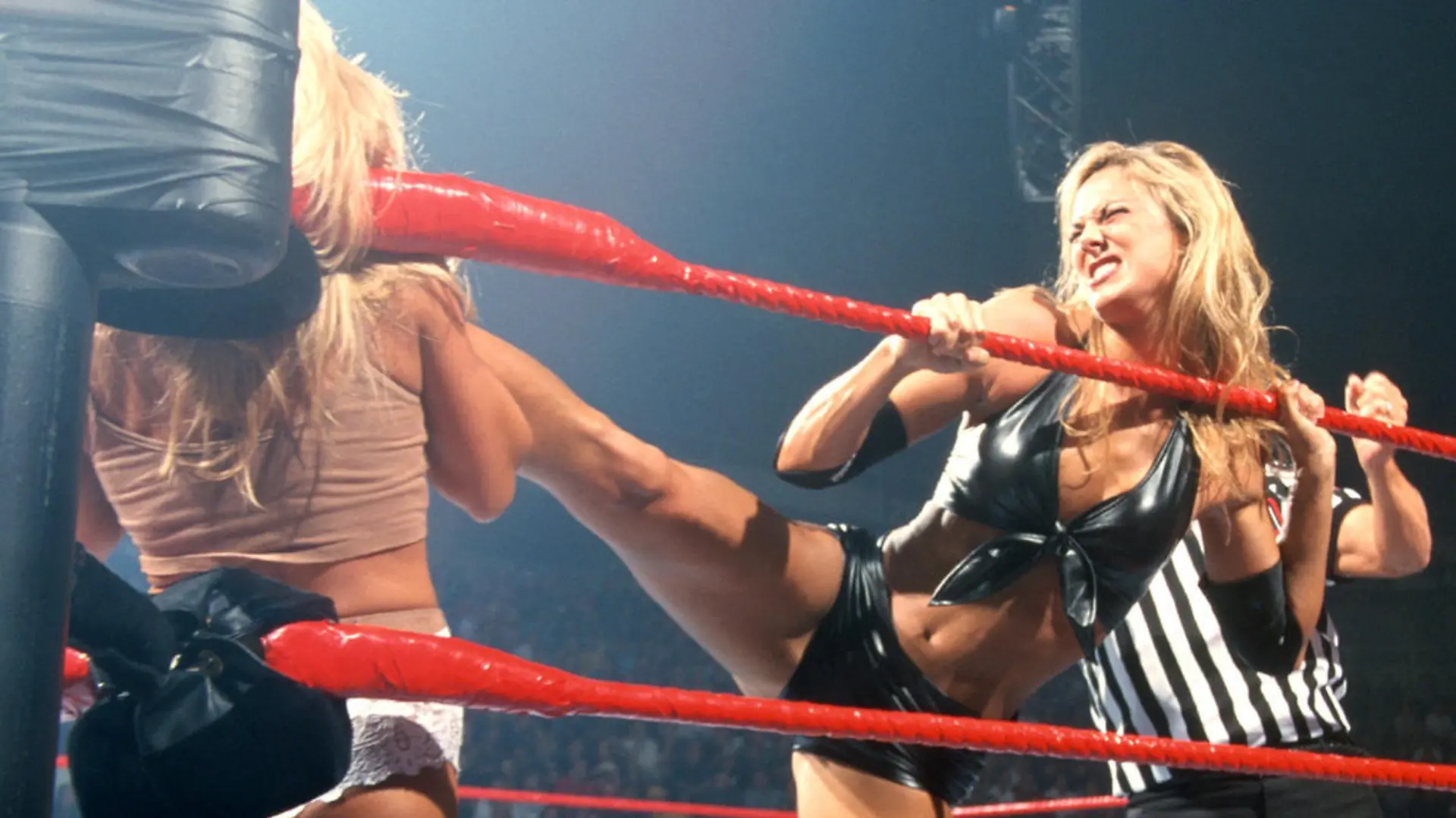Stacy Keibler wusste ihre langen Beine stets wirkungsvoll einzusetzen.