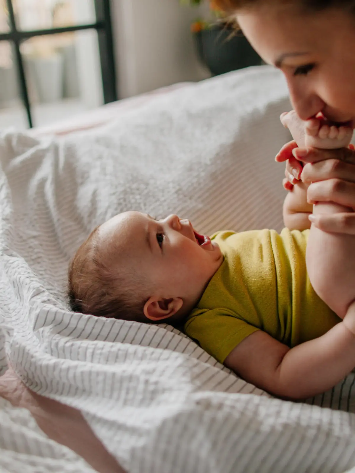 Mutter mit ihrem Baby