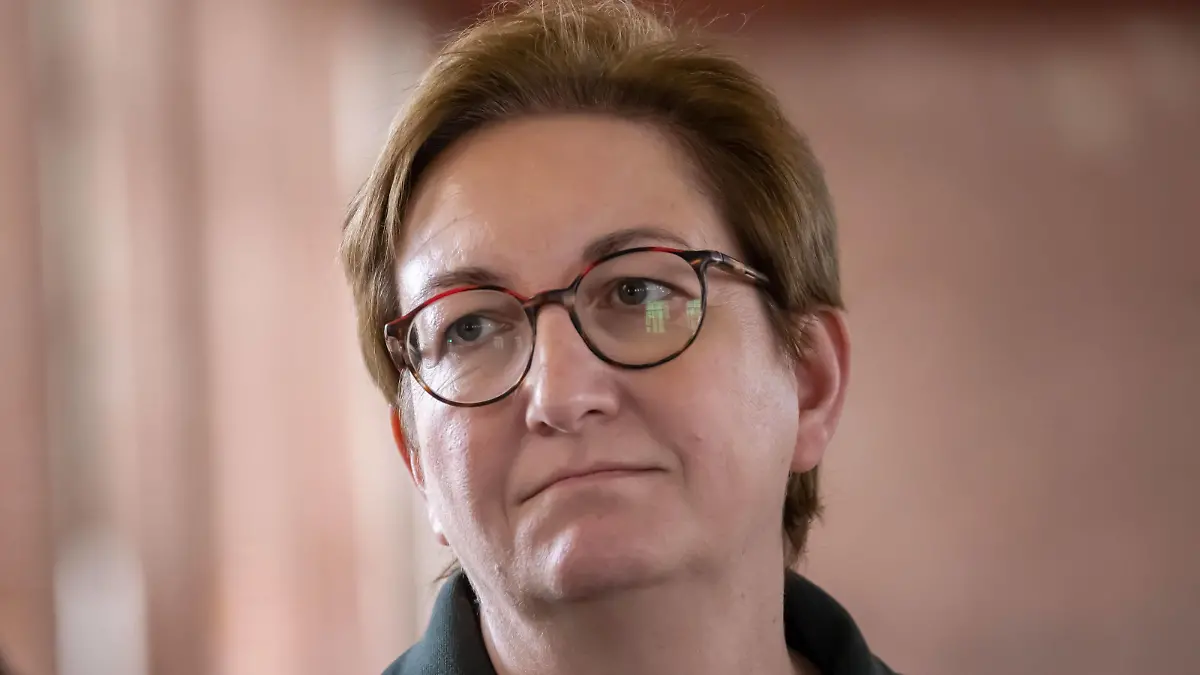 Klara Geywitz SPD, Bundesministerin für Wohnen, Stadtentwicklung und Bauwesen bei einem Termin in Chemnitz am 20.03.2023. Chemnitz Sachsen Deutschland *** Klara Geywitz SPD , Federal Minister for Housing, Urban Development and Construction at an appointment in Chemnitz on 20 03 2023 Chemnitz Saxony Germany