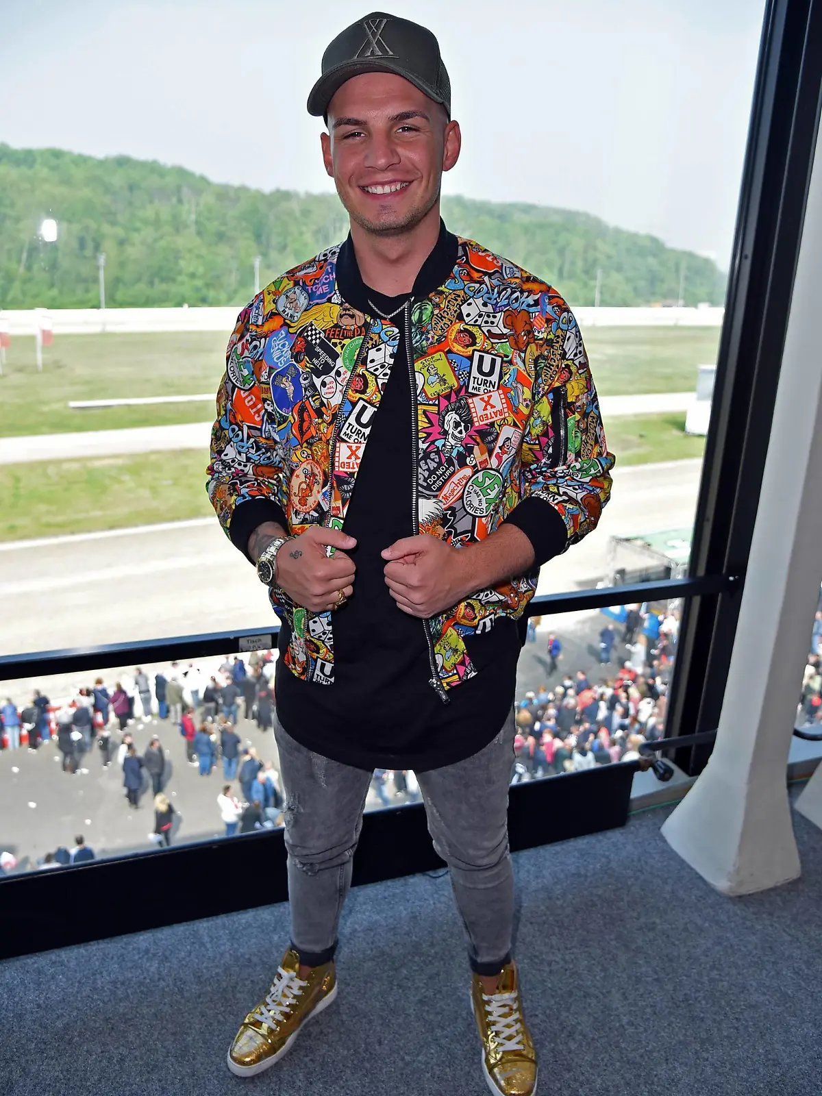 Pietro Lombardi beim BILD Renntag auf der Trabrennbahn in Gelsenkirchen am 01.05.2019 *** Pietro Lombardi at the BILD race day at the trotting track in Gelsenkirchen on 01 05 2019  
