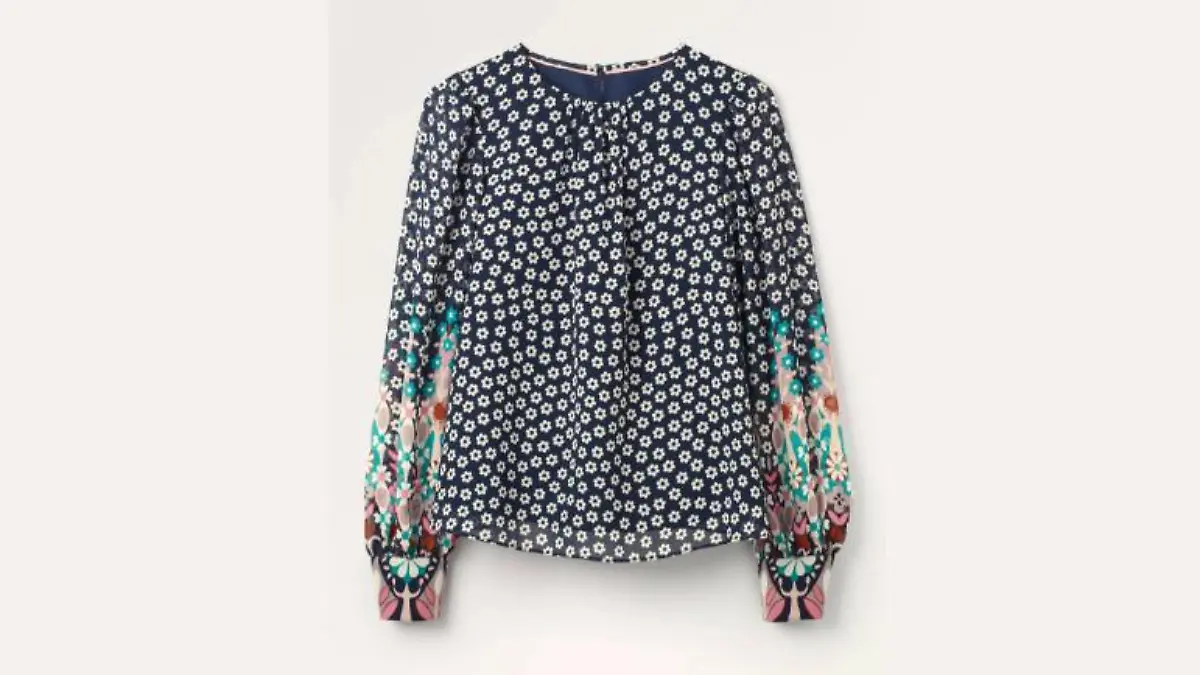 Bluse mit Blumenmuster von Boden.