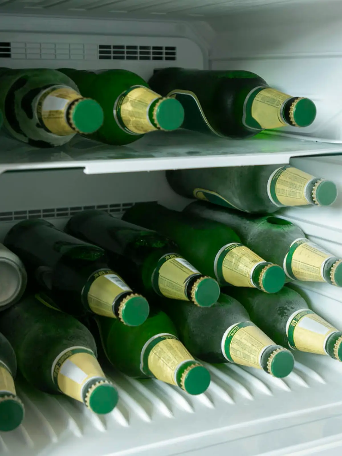Bierflaschen im Kühlschrank