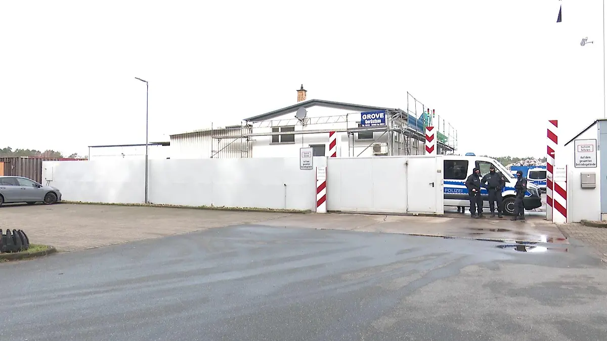 Auch ein Recyclinghof wird durchsucht