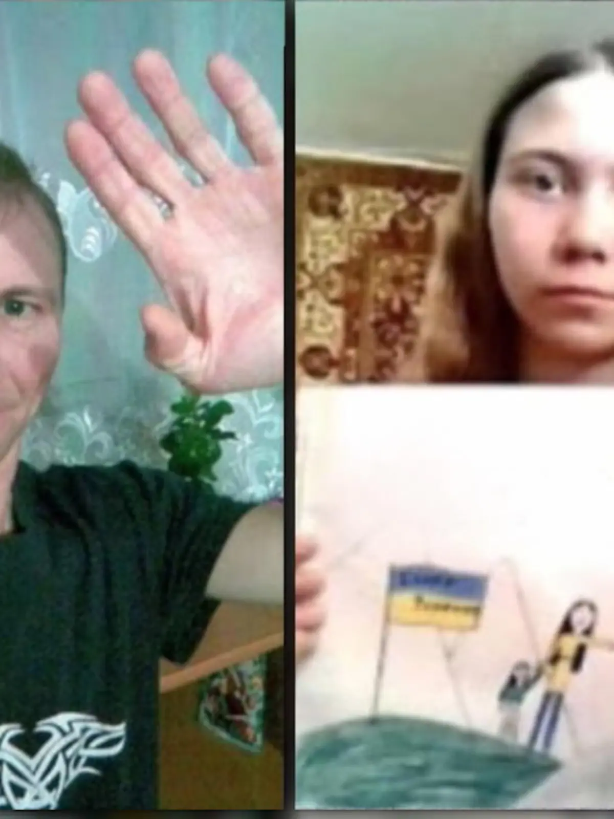 Die 12-Jährige hat im Schulunterricht ein Anti-Kriegsbild gemalt, der Vater wurde daraufhin zu zwei Jahren Haft verurteilt.