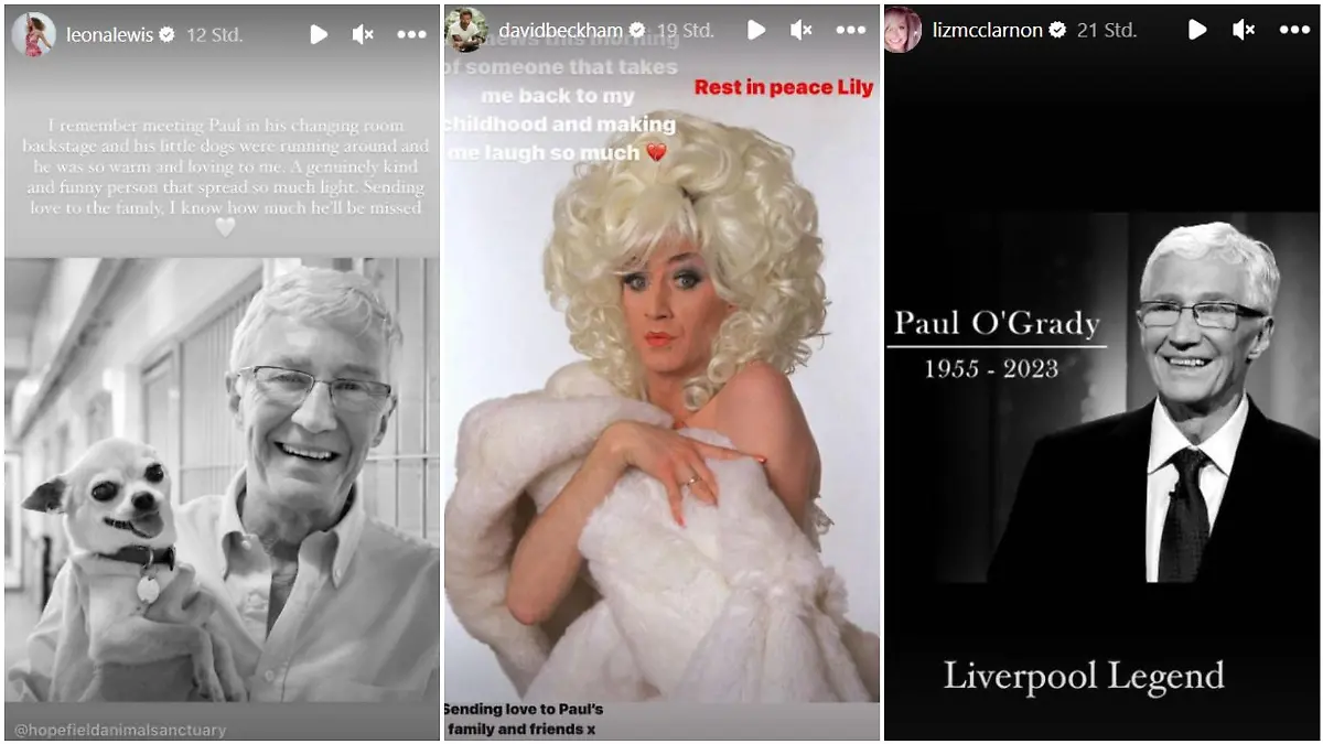 Insta-Stories von Leona Lewis, David Beckham und Liz McClarnon