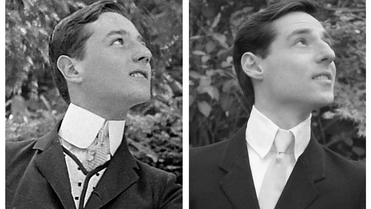 Doppelgänger: Michael Koropisz hat sich selbst auf einem historischen Foto entdeckt und es nachgestellt.