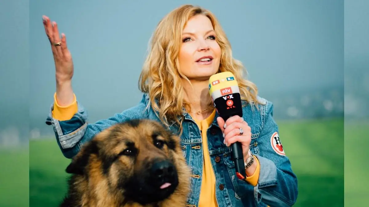 Eva Imhof präsentiert das Wetter