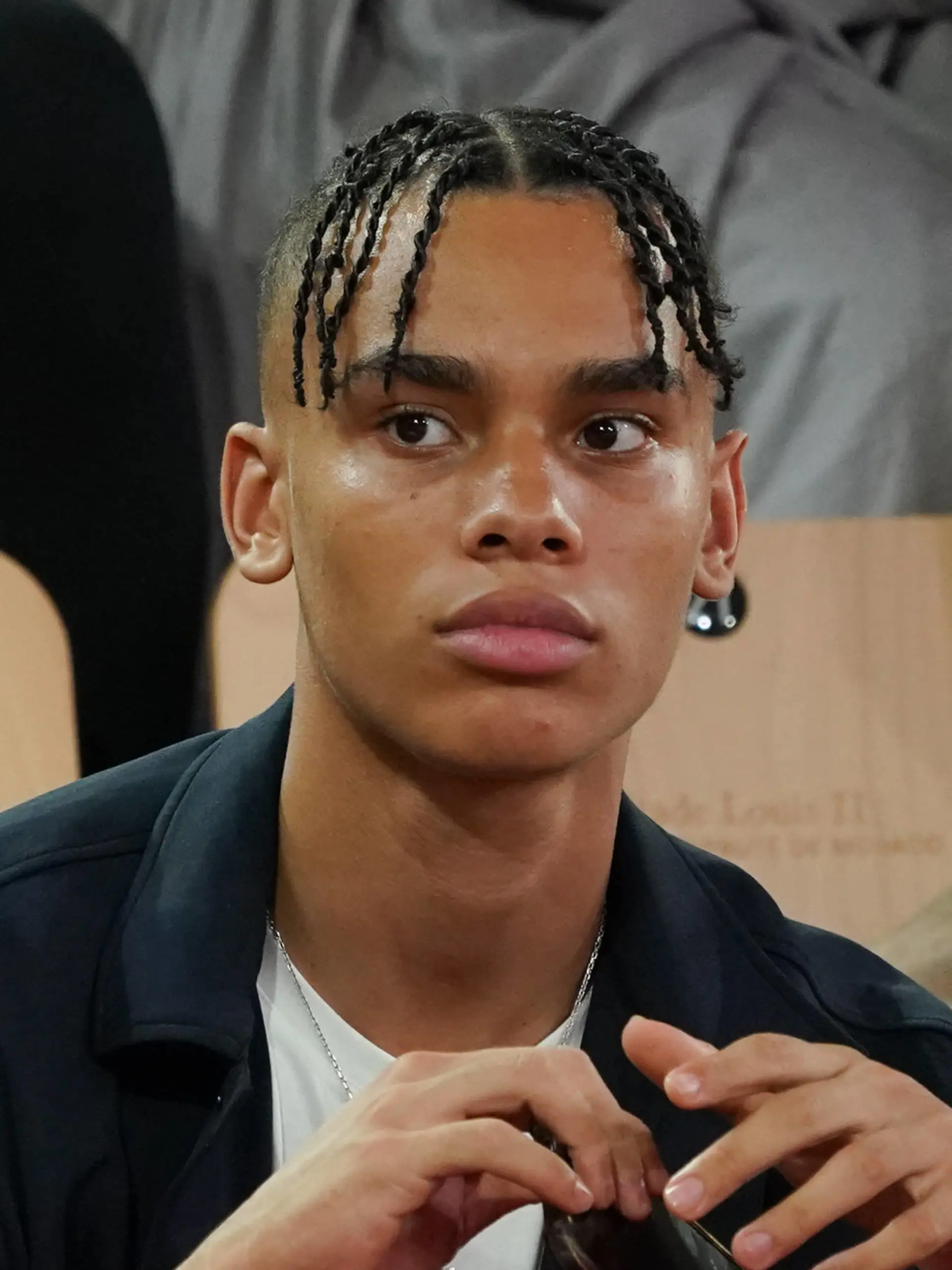 Alexandre Coste Fils de SAS le Prince Albert II de Monaco assiste Ã la finale CELEBRITES : AS Monaco vs Boulogne-Levallois Metropolitans 92 - Finale Match 1 - Jeep Elite - Monaco - 10/06/2023 NorbertScanella/Panoramic PUBLICATIONxNOTxINxFRAxITAxBEL