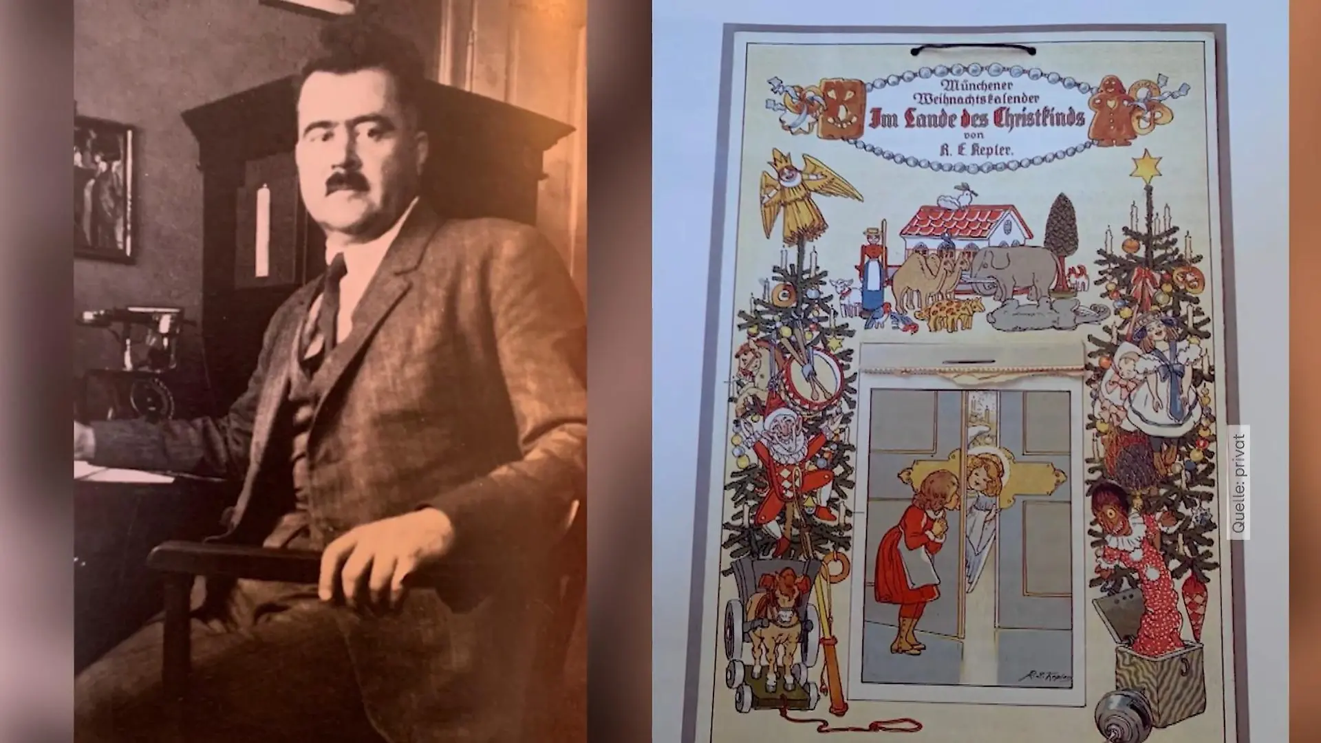 Gerhard Lang brachte 1903 den ersten Adventskalender raus.