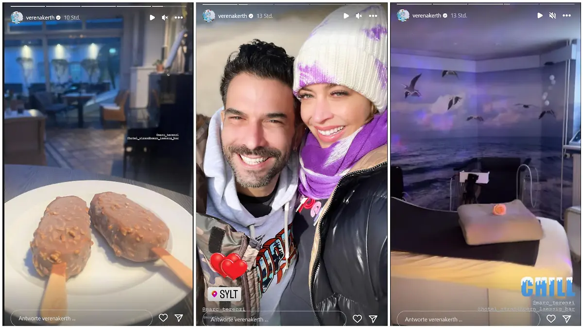 Marc Terenzi und Verena Kerth urlauben gerade auf Sylt