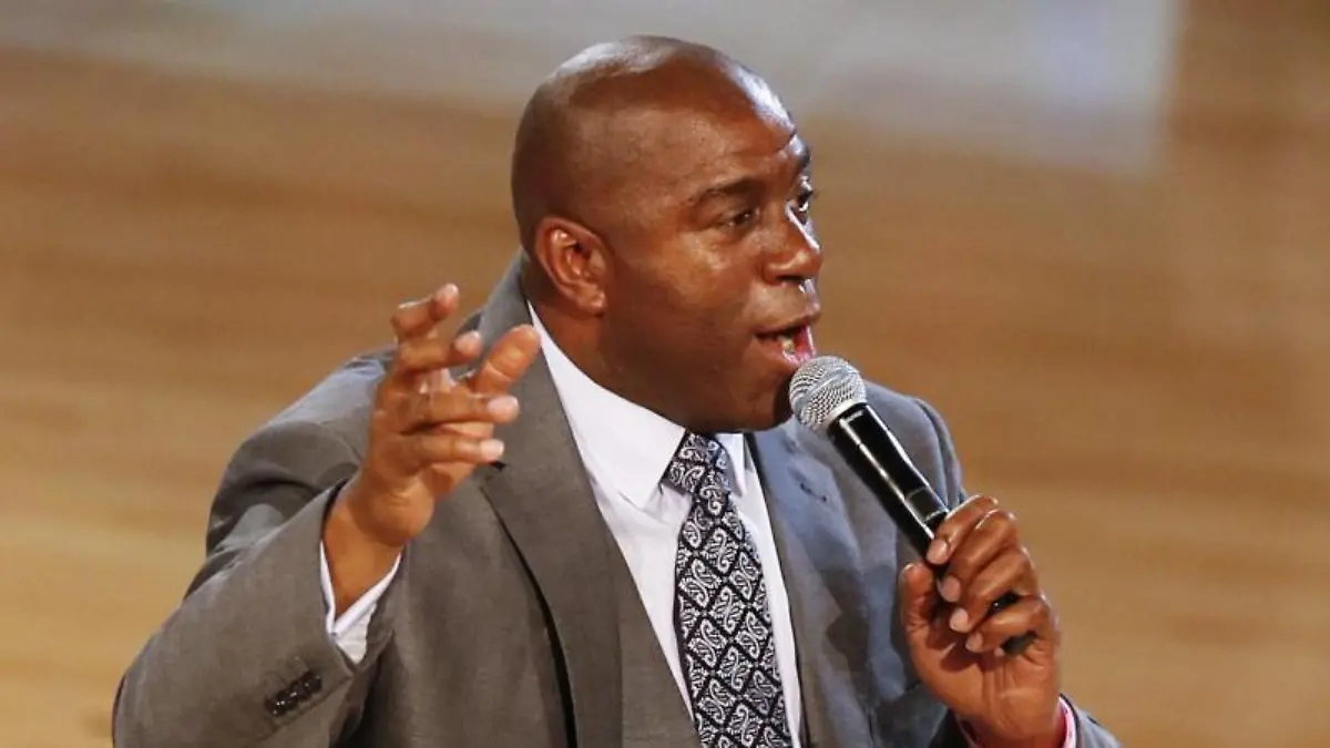 Earvin Magic Johnson hilft Los Angeles bei der Bewerbung um die Olympischen Spiele 2024. Foto: Dan Anderson