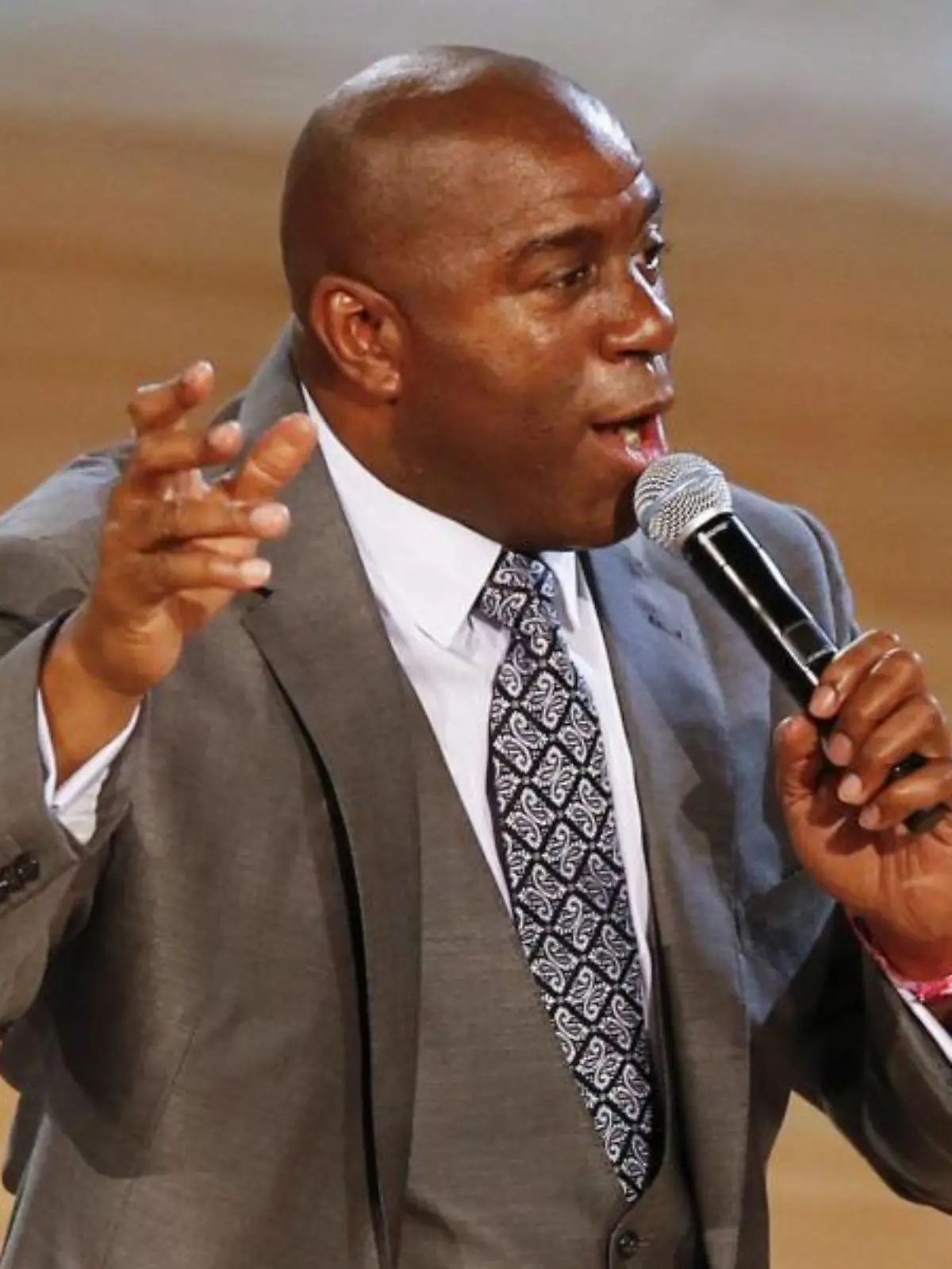 Earvin Magic Johnson hilft Los Angeles bei der Bewerbung um die Olympischen Spiele 2024. Foto: Dan Anderson