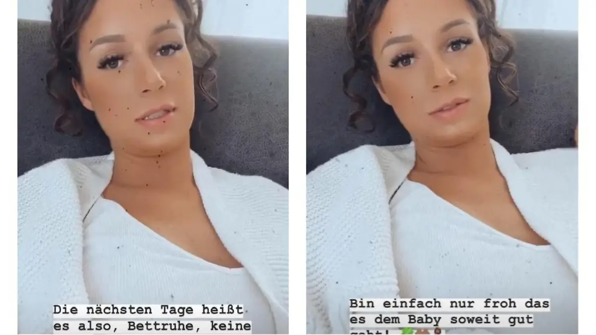 Samira erzählt Fans, dass sie einen Blasensprung hatte. Ab sofort ist Bettruhe angesagt.