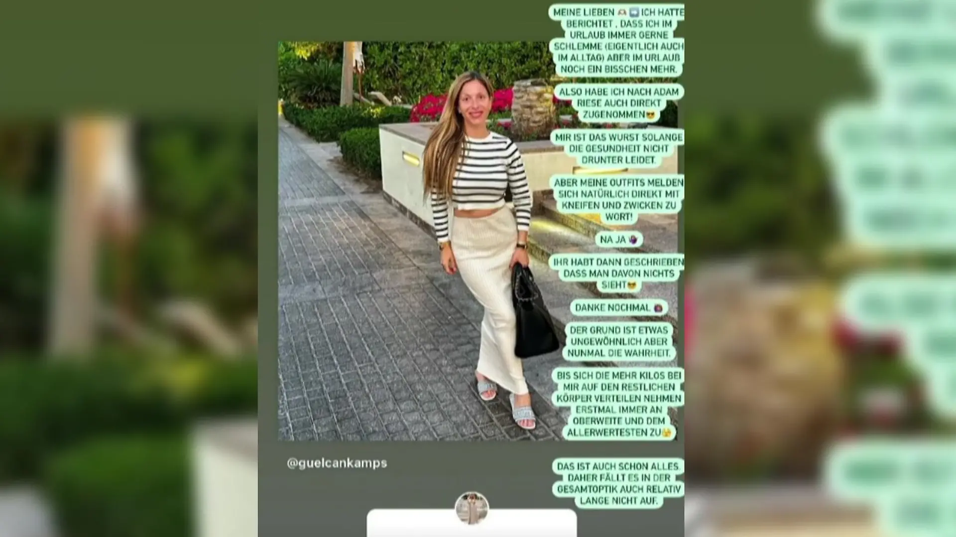 Gülcan Kamps hat im Urlaub zugenommen - davon sehen ihre Fans aber nichts.
