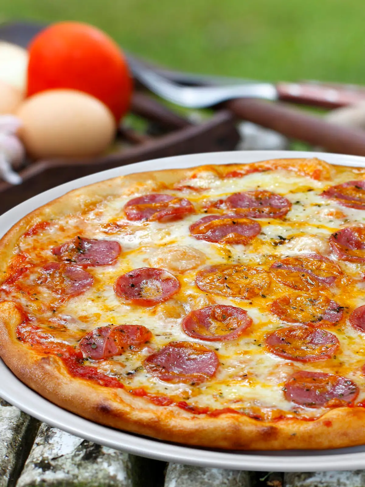 Tiefkühlpizza Peperoni