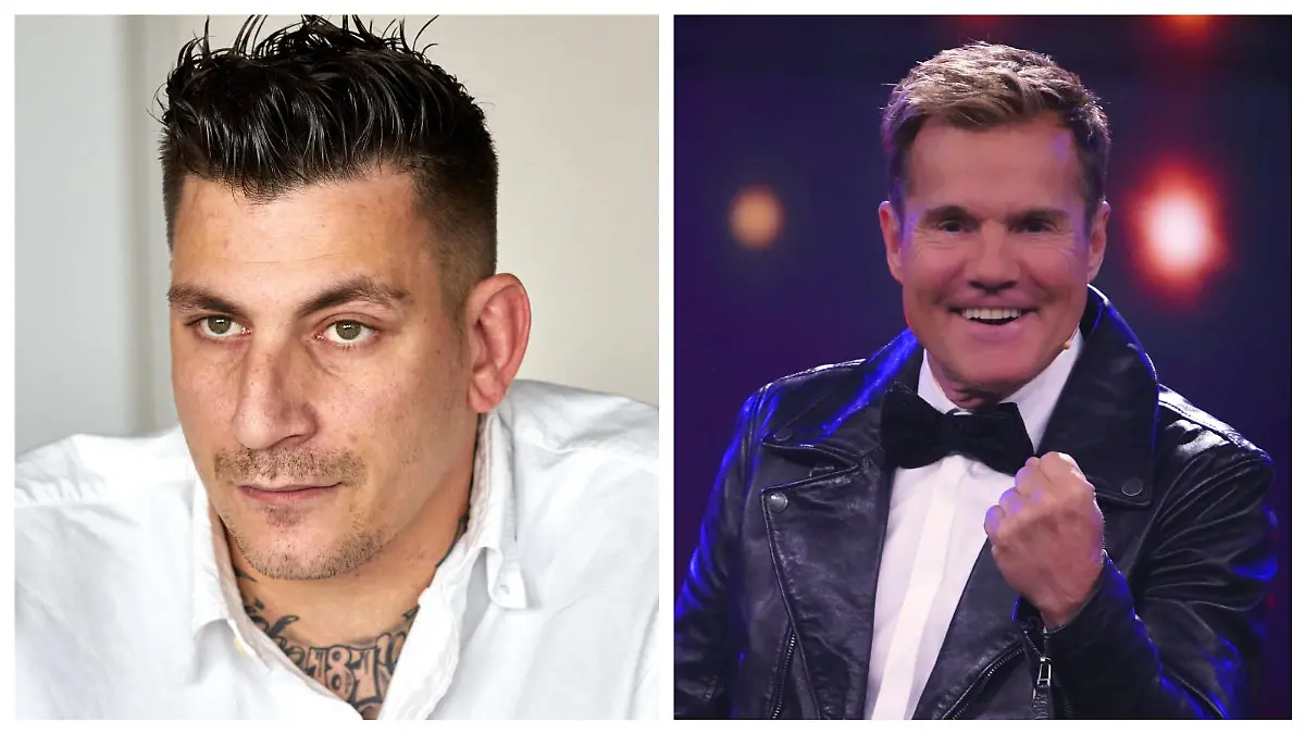 GZUZ (l.) trifft Dieter Bohlen (r.)