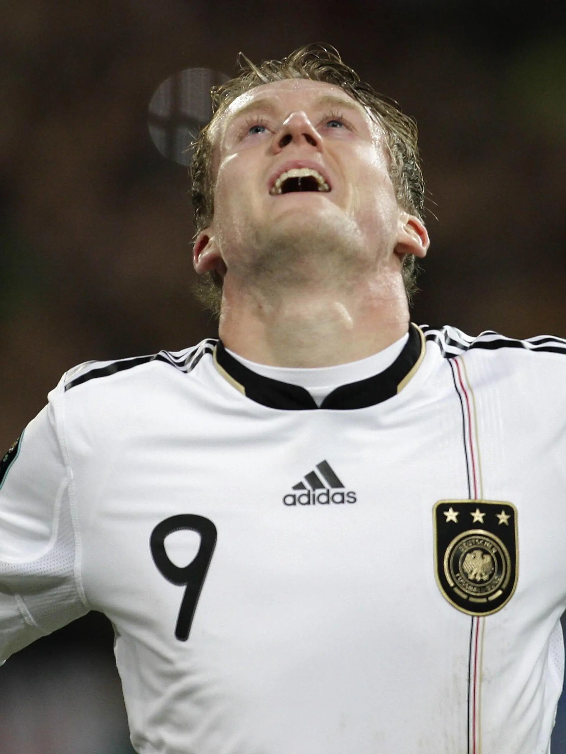 Germany s Andre Schürrle celebrates scoring the 2:0 during the EURO 2012 group A qualifier match between Germany and Belgium, Espritarena in Düsseldorf on October 11., 2011. Deutschland gegen Belgien in der Qualifikation für die Europameisterschaft 2012, Esprit Arena am 11. Oktober 2011 in Düsseldorf.