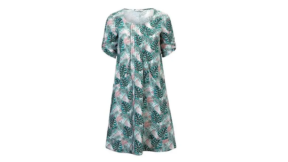 Plus-Size Leinenkleid
