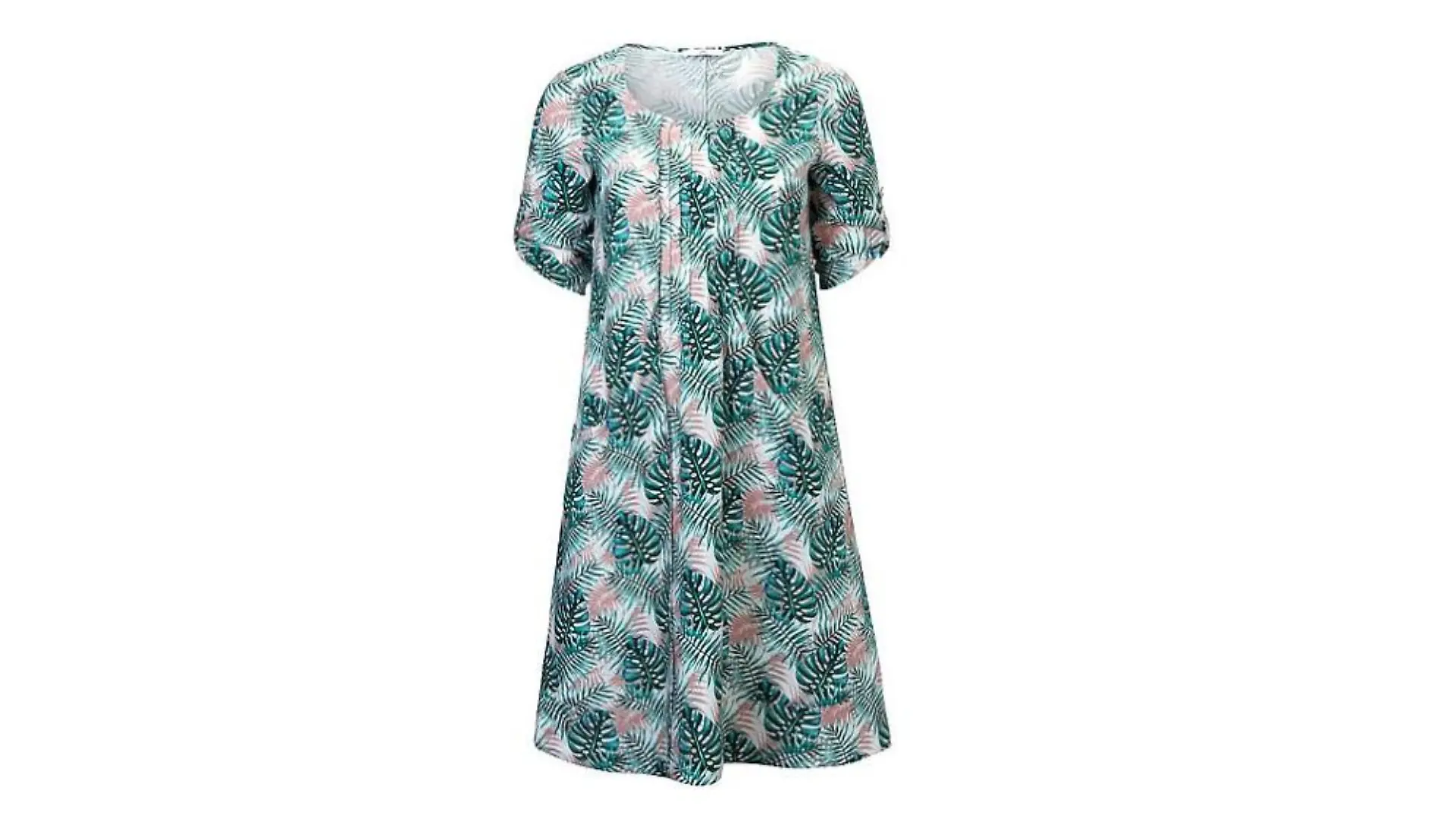 Plus-Size Leinenkleid