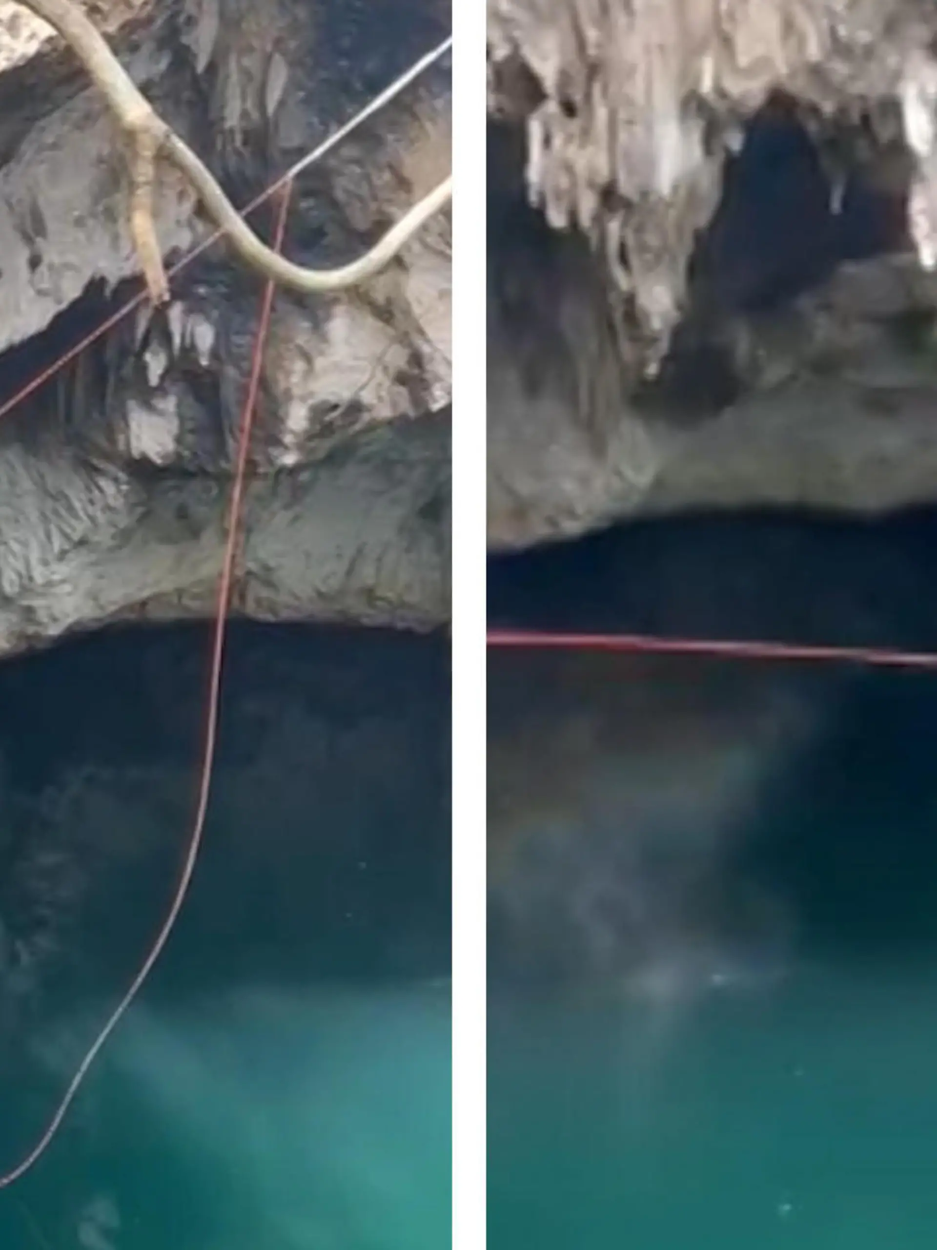 Dieser Sprung war so sicher nicht geplant. Nach anfänglichem Zögern wagt der Mann endlich den Sprung ins Wasser und muss dann ordentlich leiden. Was da genau schief gelaufen ist, sehen Sie im Video.