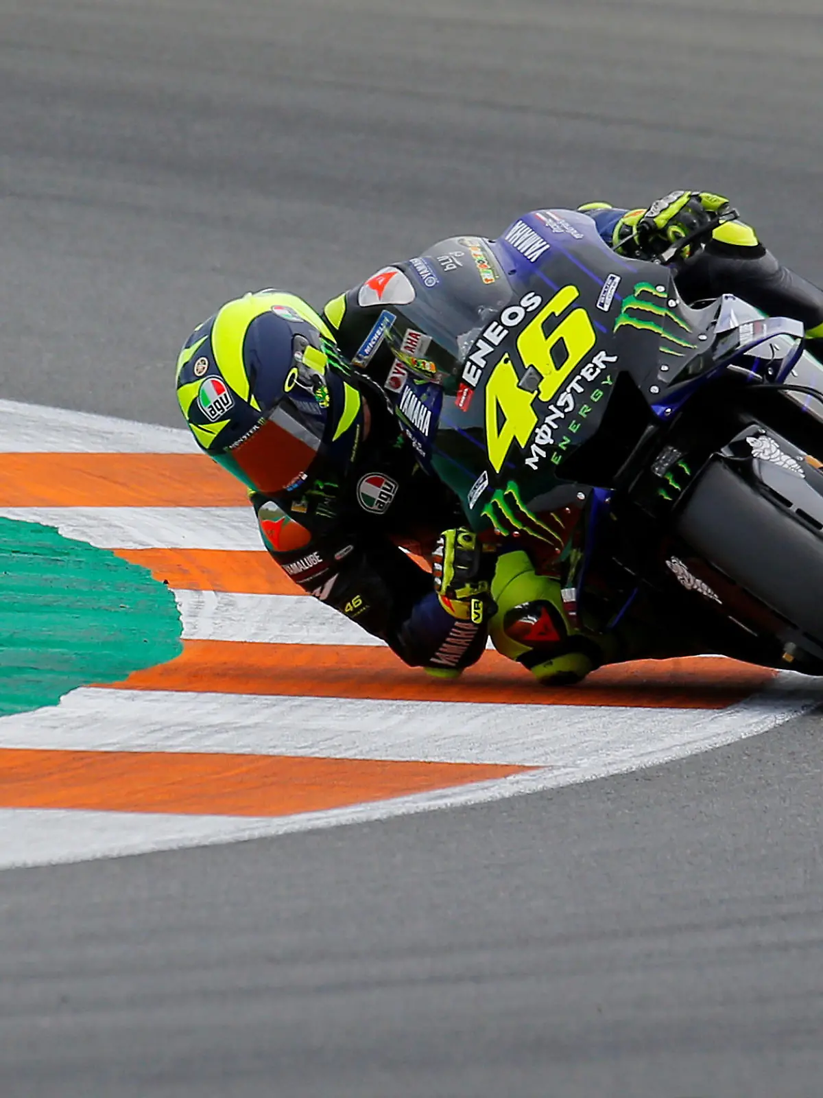 FILE PHOTO: MotoGP - Valencia Grand Prix - Circuit Ricardo Tormo, Cheste, Valencia, Spain - November 17, 2019   Monster Energy Yamaha's Valentino Rossi in action during the race   REUTERS/Heino Kalis/File Photo