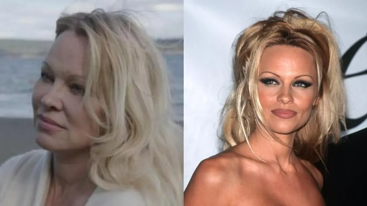 Pamela Anderson heute und früher