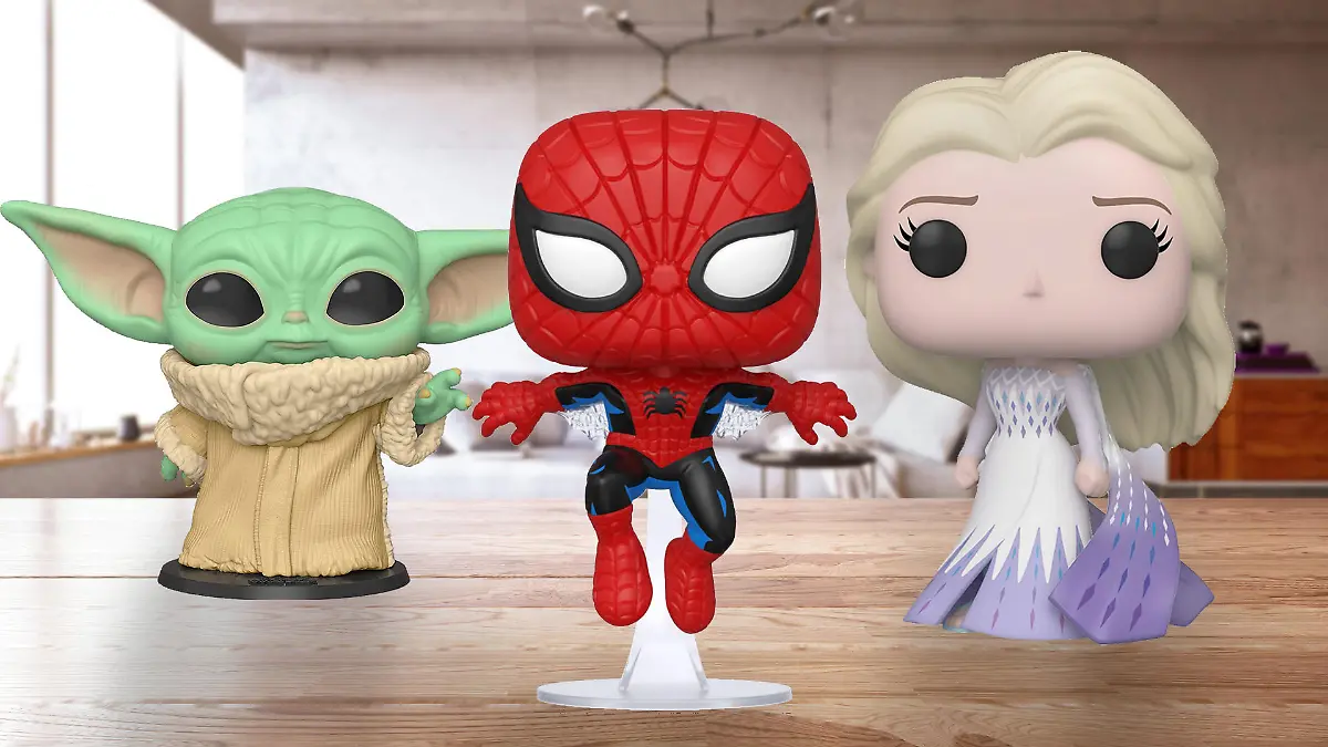 Funko Pops aus Serien, Filmen und Berühmtheiten.