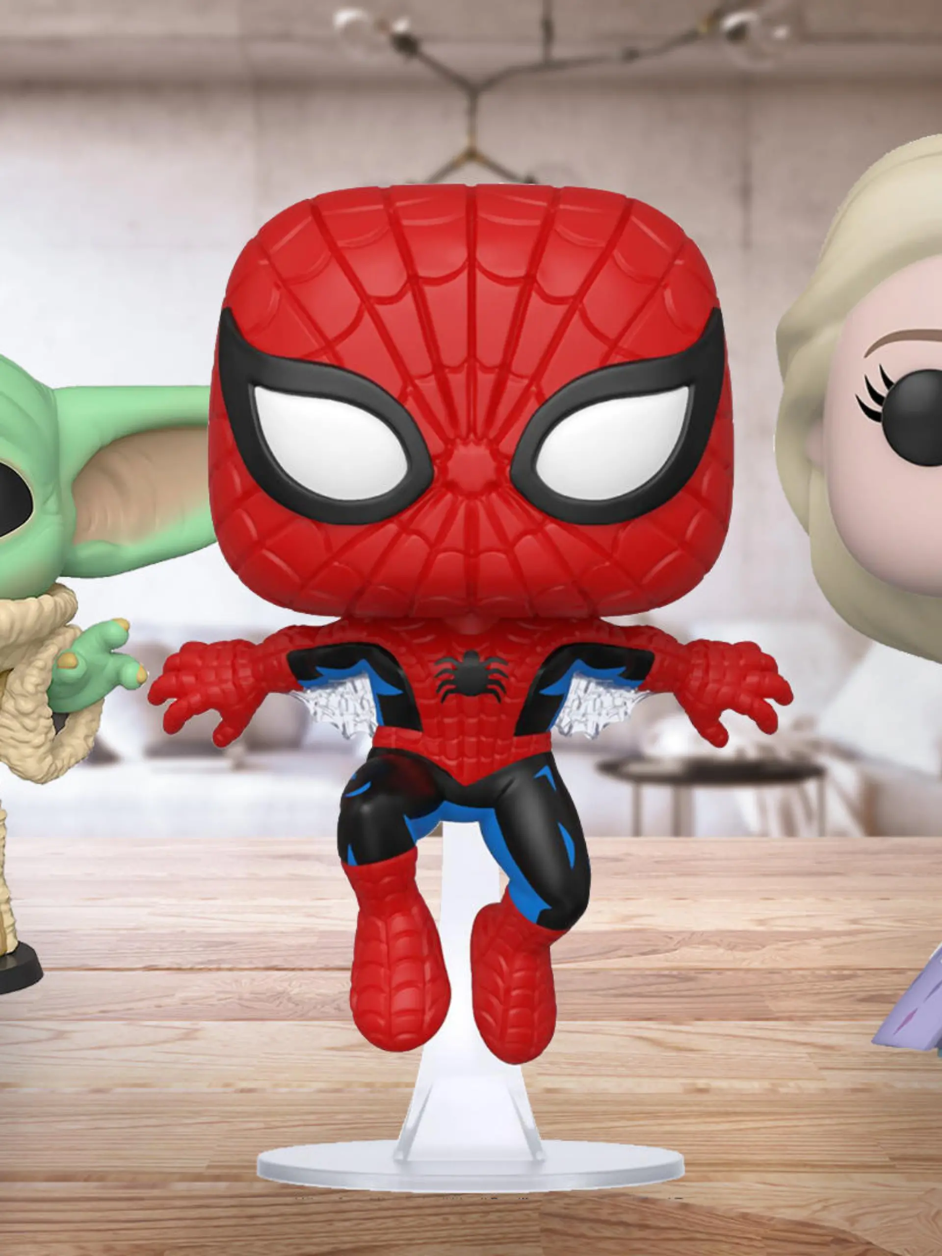 Funko Pops aus Serien, Filmen und Berühmtheiten.