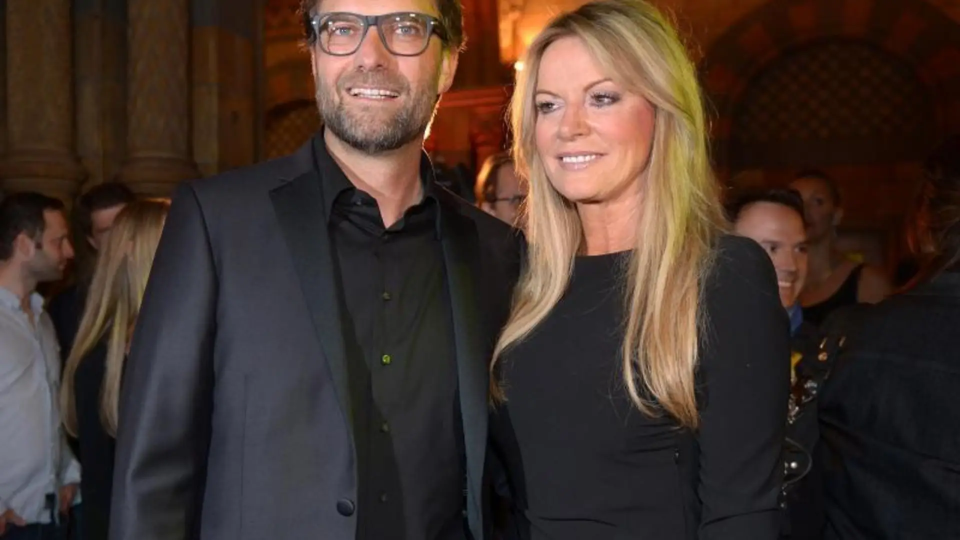 Jürgen Klopp und seine Frau Ulla bei der Feier in London. Foto: Federico Gambarini