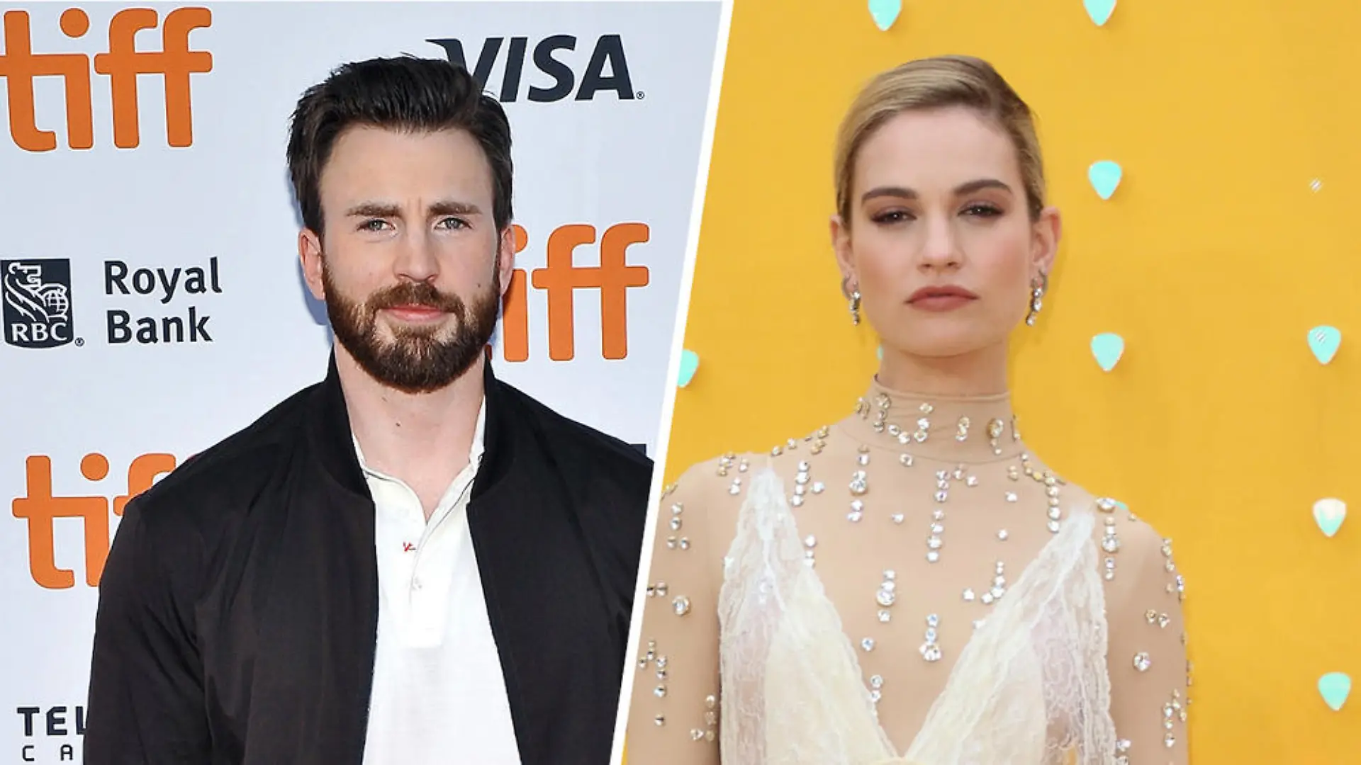 Chris Evans und Lily James heizen Liebesgerüchte an