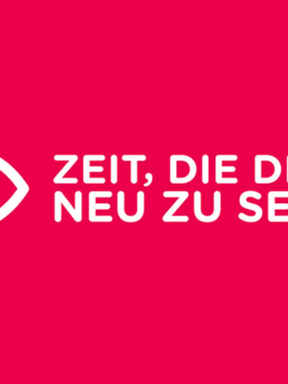 Das Logo der neuen Initiative: "Zeit, die Dinge anders zu sehen."