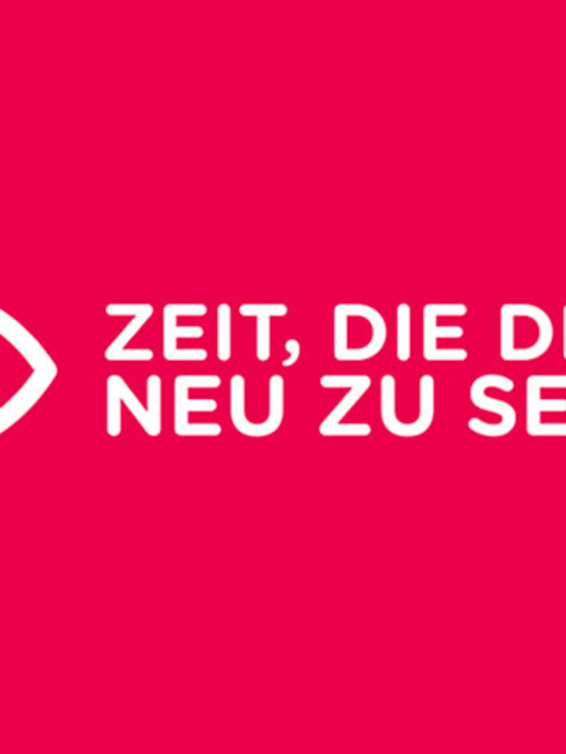 Das Logo der neuen Initiative: "Zeit, die Dinge anders zu sehen."