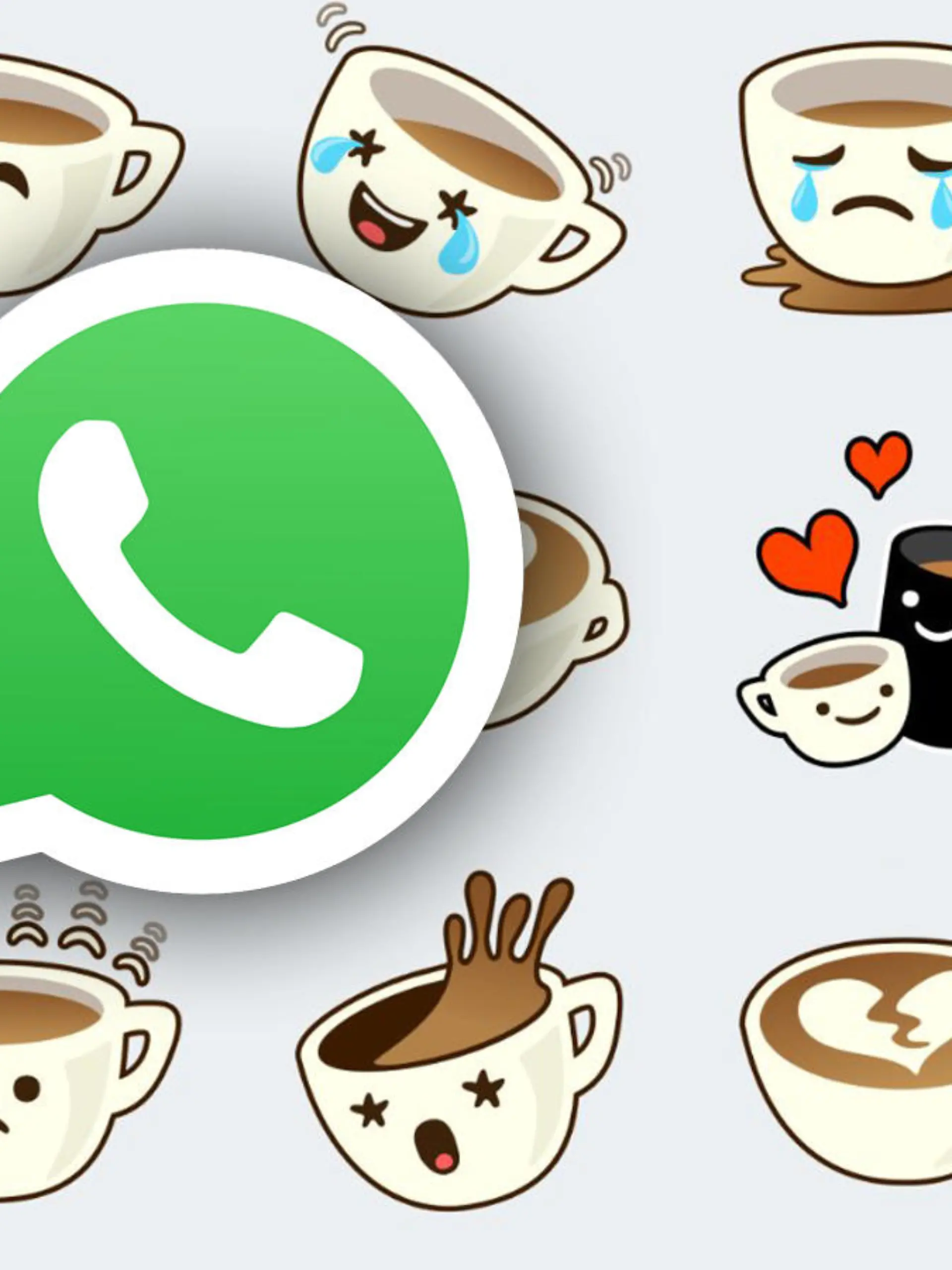 Die süße Tasse "Cuppy" ist eins der zwölf neuen Sticker-Sets bei Whatsapp.