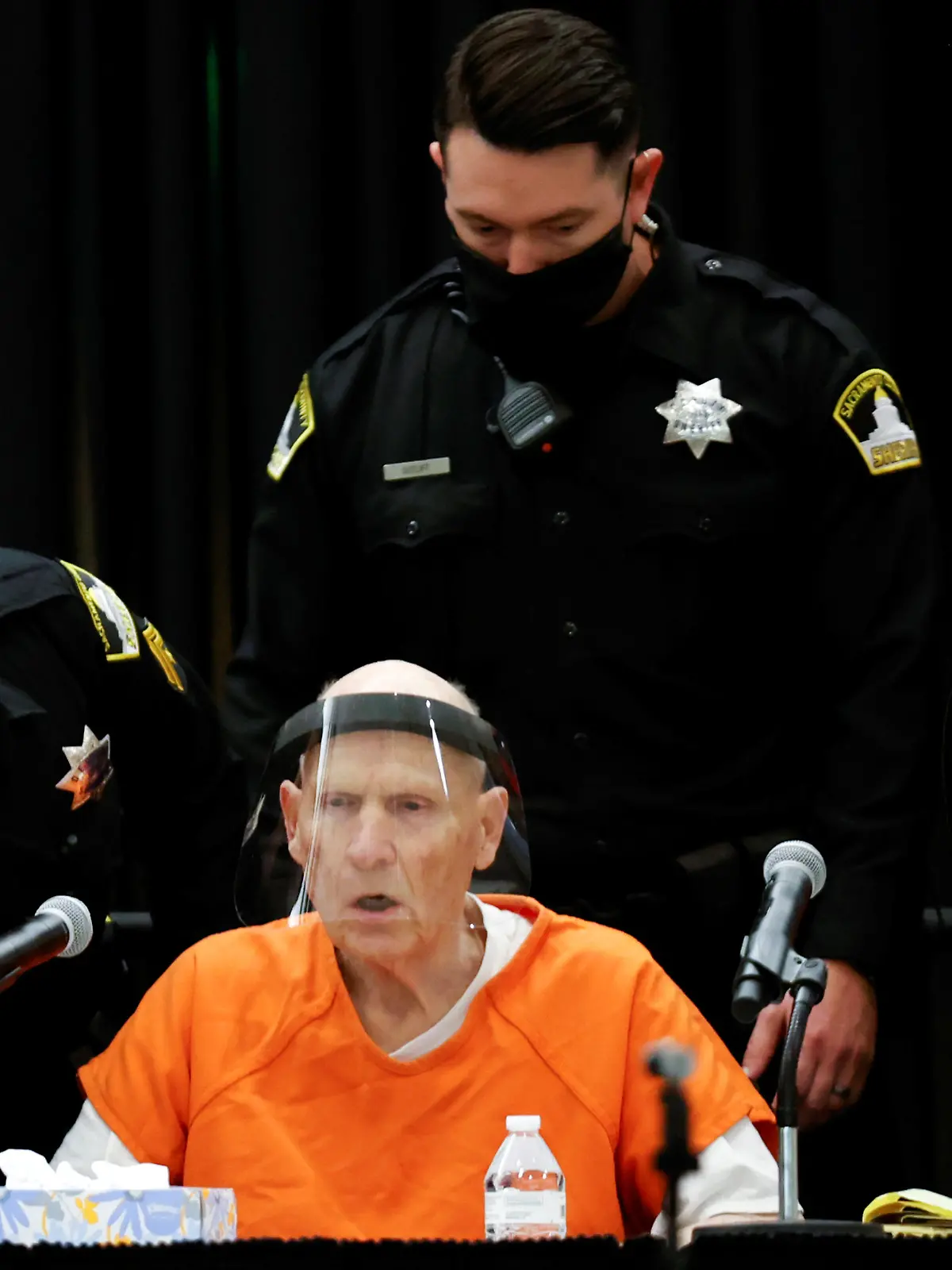 Former police officer Joseph James DeAngelo Jr. attends a hearing on crimes attributed to the Golden State Killer at the Sacramento County courtroom, in Sacramento, California, U.S., June 29, 2020. REUTERS/Fred Greaves