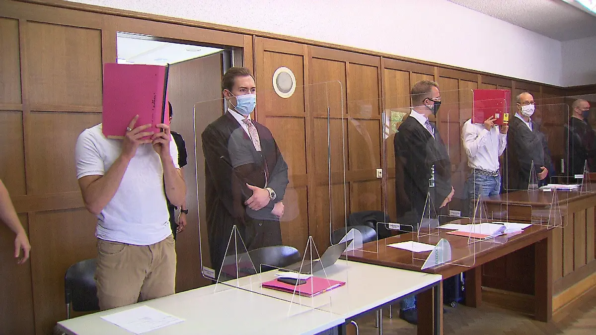 Angeklagte im Prozess Gruppenvergewaltigung