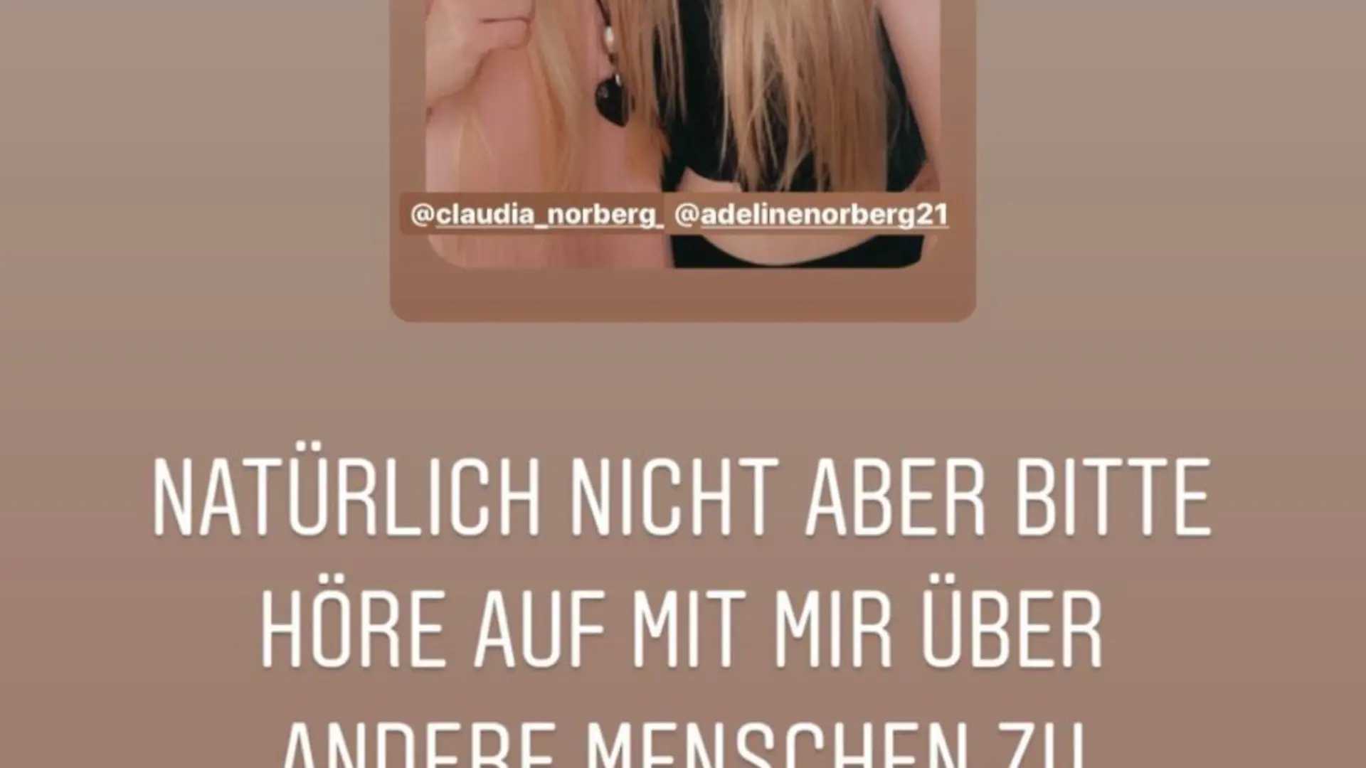 Namenszoff: Adeline Norberg richtet klaren Appell an Mama Claudia