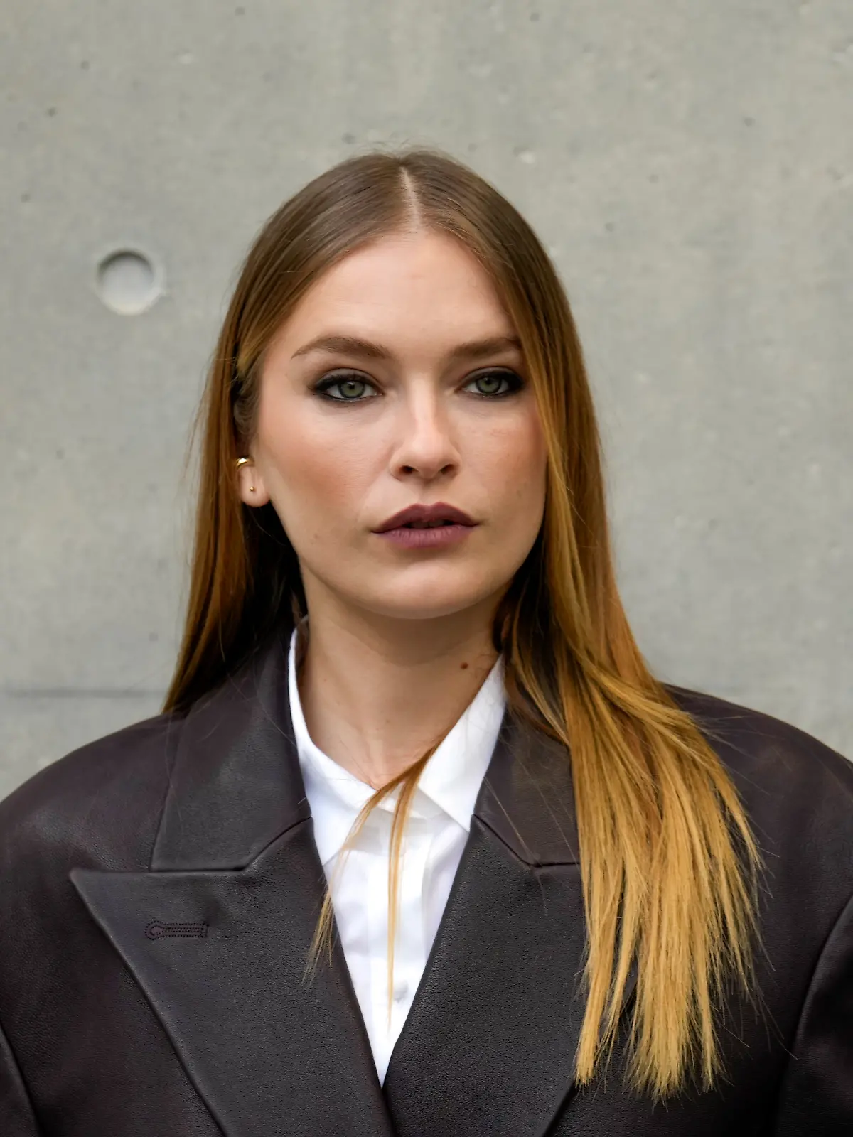 Camille Razat bei der Emporio Armani Fashion-Show im Februar 2025.