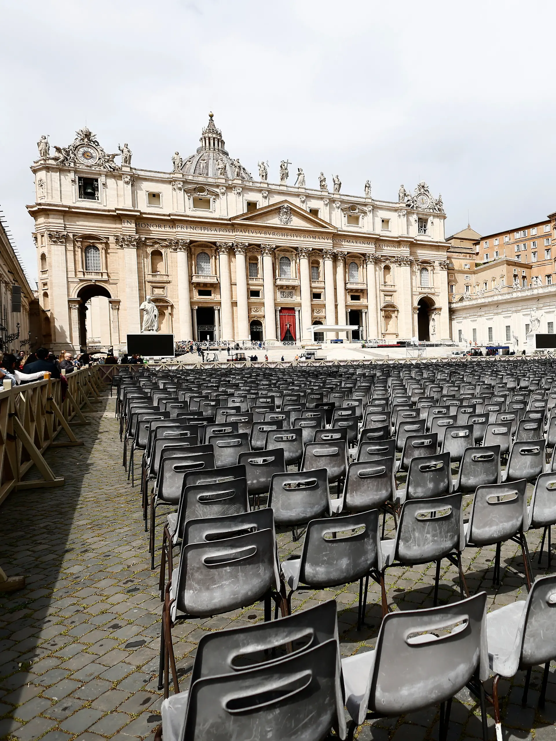 Vorbereitungen der Beisetzung von Papst Franziskus