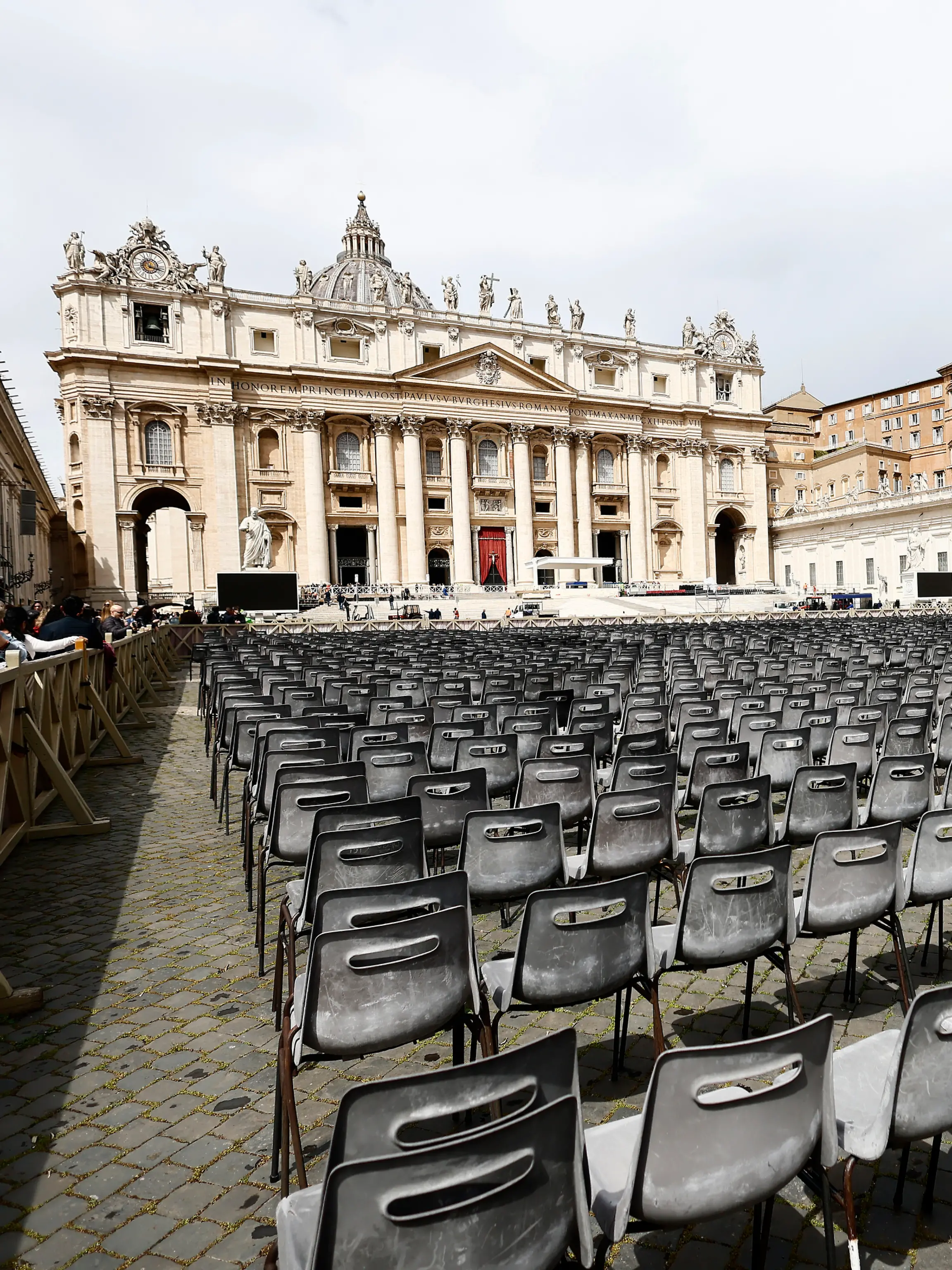 Vorbereitungen der Beisetzung von Papst Franziskus