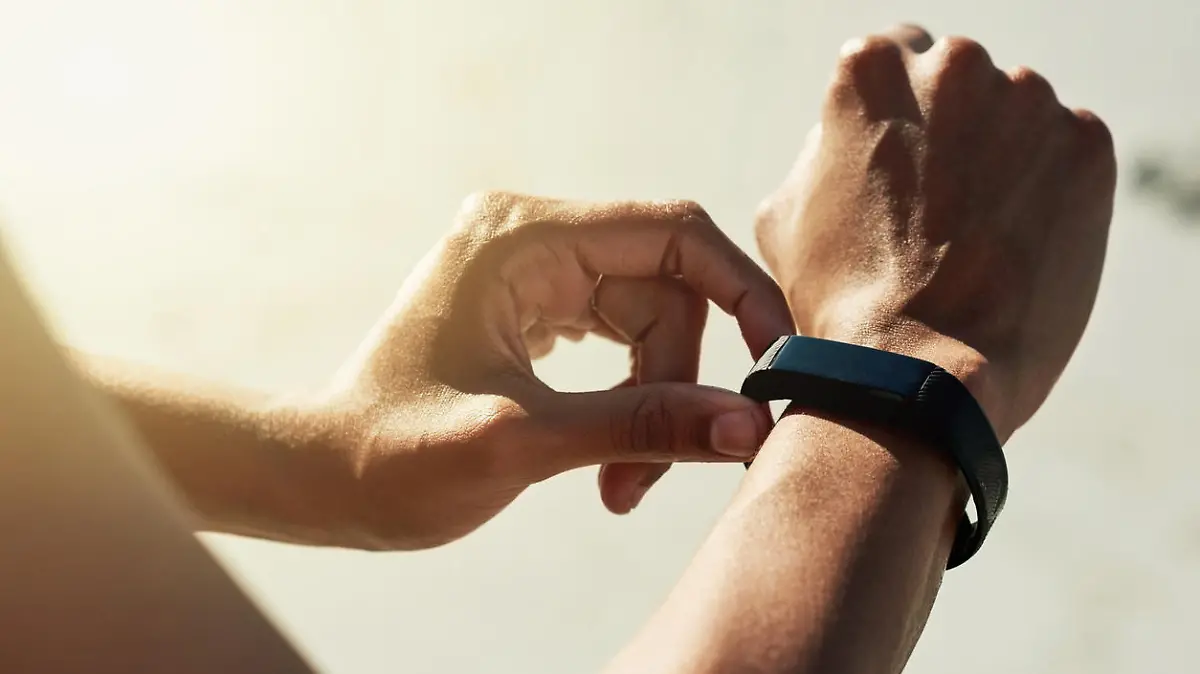 Fitnesstracker am Arm
