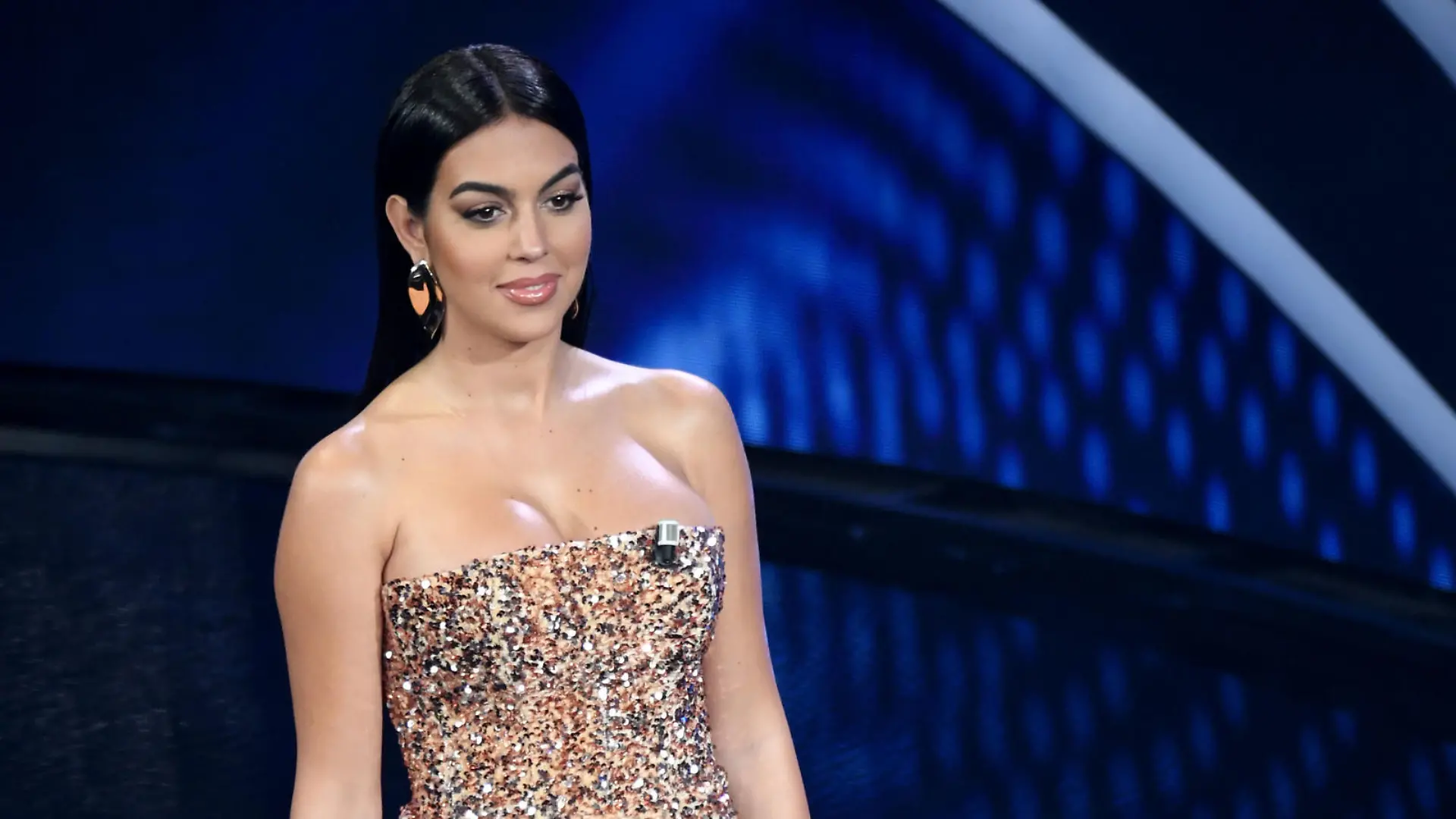 Sanremo, 70th Italian song festival 2020. Third evening. In the photo Georgina Rodriguez |