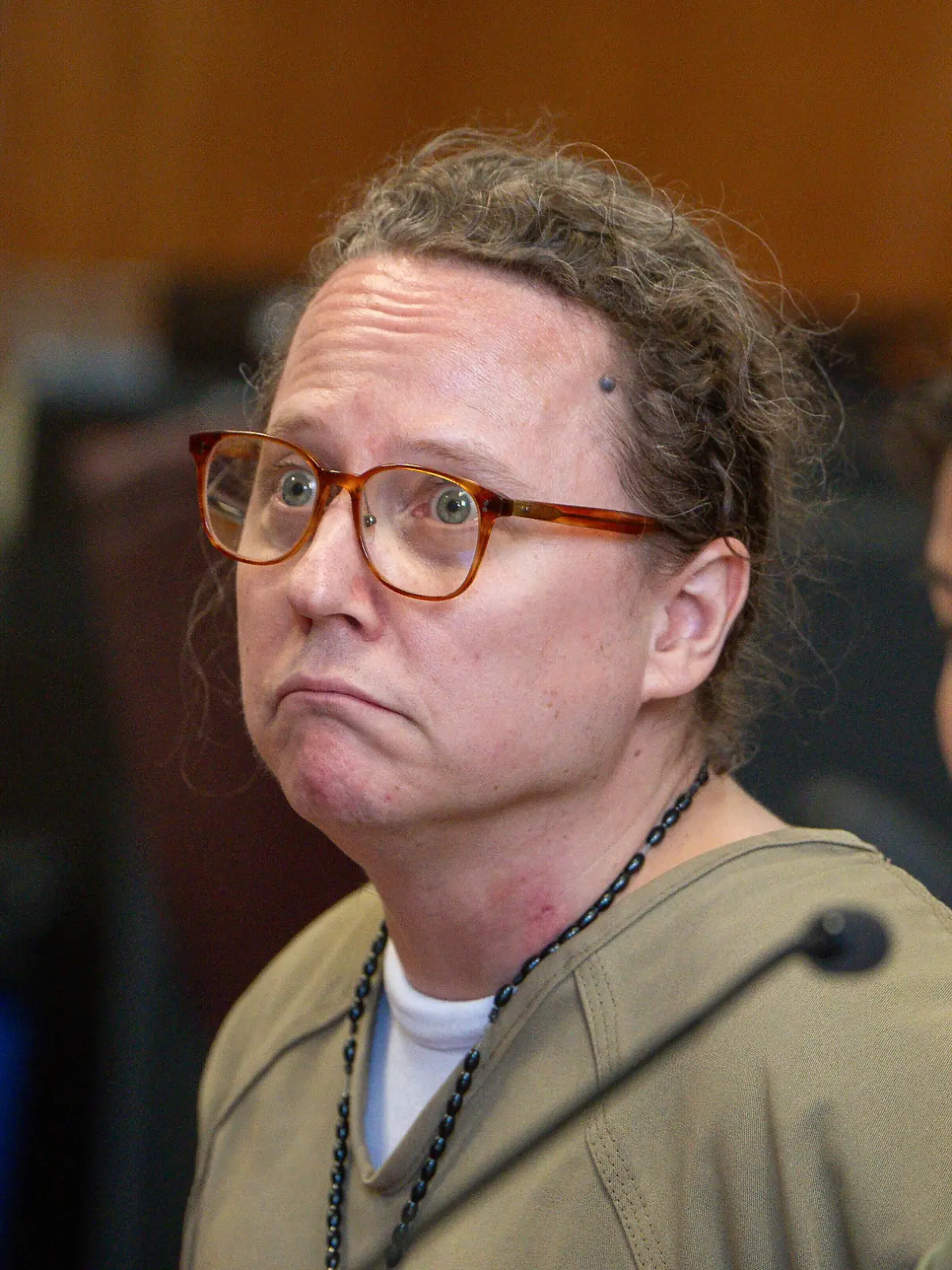 Ryan Hemphill, left, appears in Manhattan criminal court for his arraignment on sexual assault charges, Thursday, April 24, 2025, in New York. (Steven Hirsch/New York Post via AP)