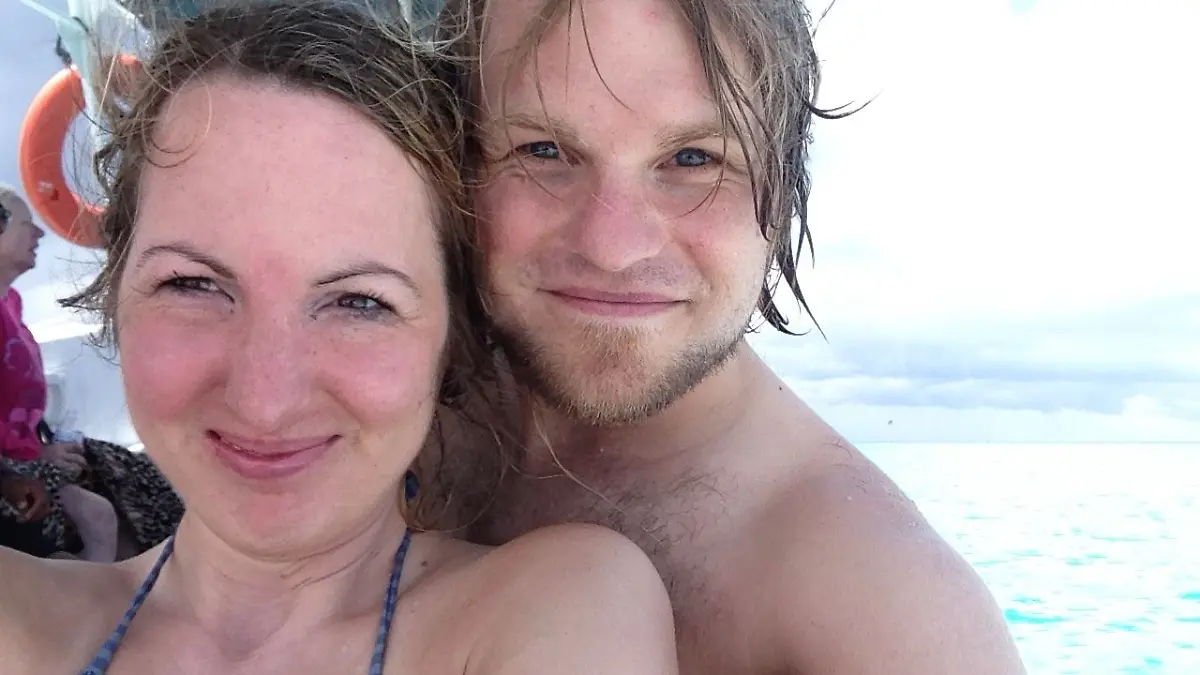 Gute Zeiten: Anne Struve-Schmidt mit ihrem Mann Hannes in einem der gemeinsamen Urlaube. 