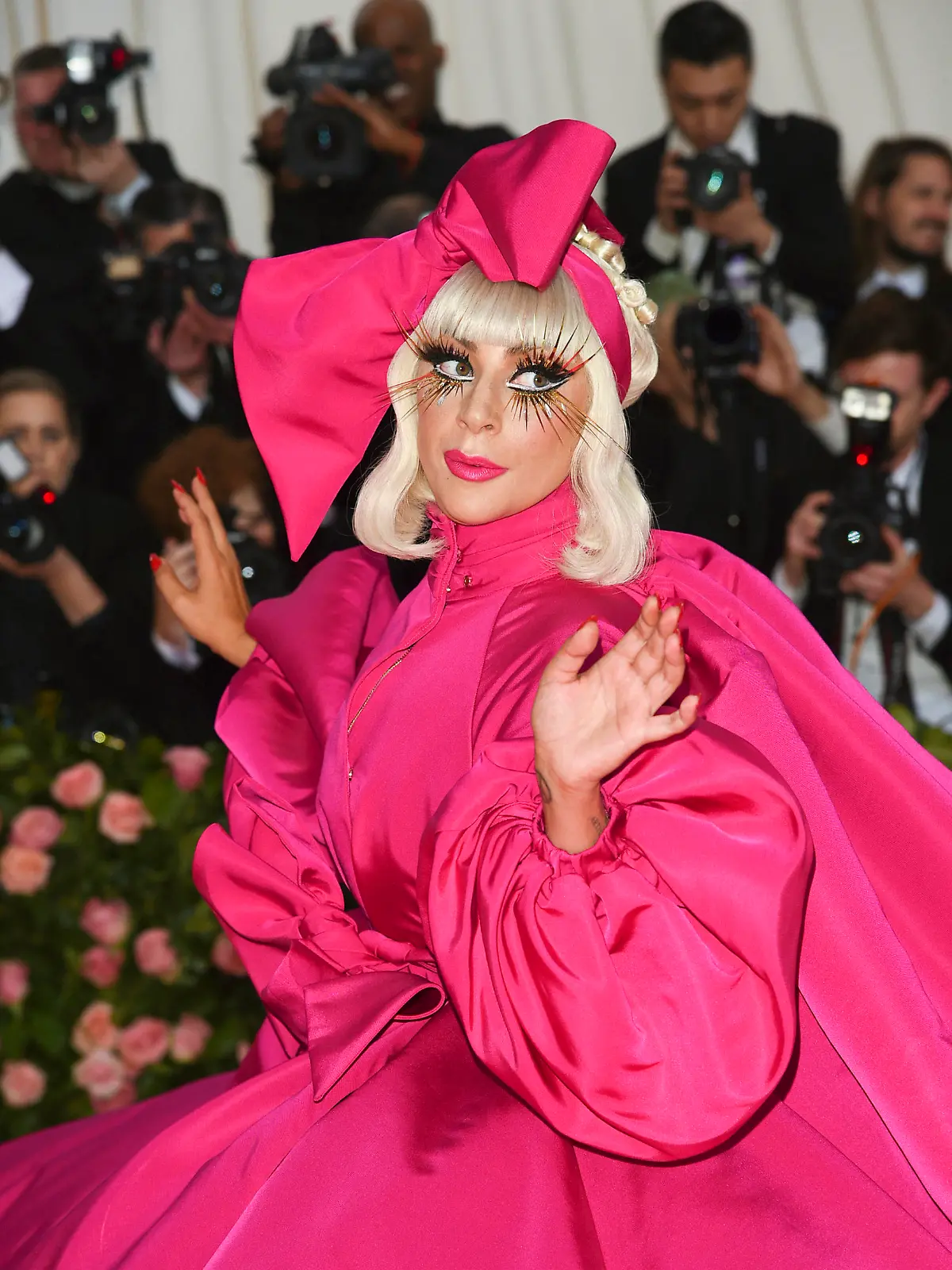 FILE - This May 6, 2019 file photo shows Lady Gaga at The Metropolitan Museum of Art's Costume Institute benefit gala celebrating the opening of the "Camp: Notes on Fashion" exhibition in New York. Lady Gaga's latest album "Chromatica" was released on Friday. (Photo by Evan Agostini/Invision/AP, File)